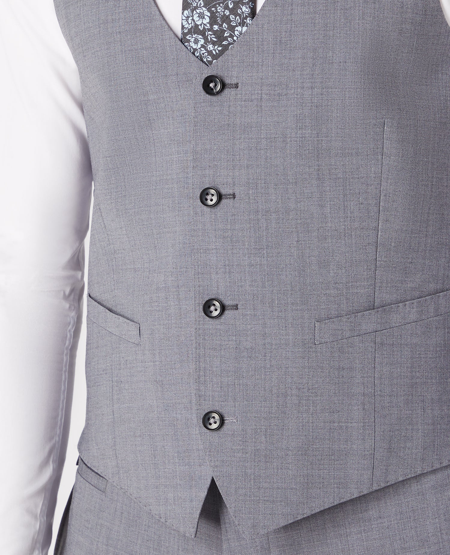 Slim Fit Wool-Rich Mix and Match Waistcoat - Image 4