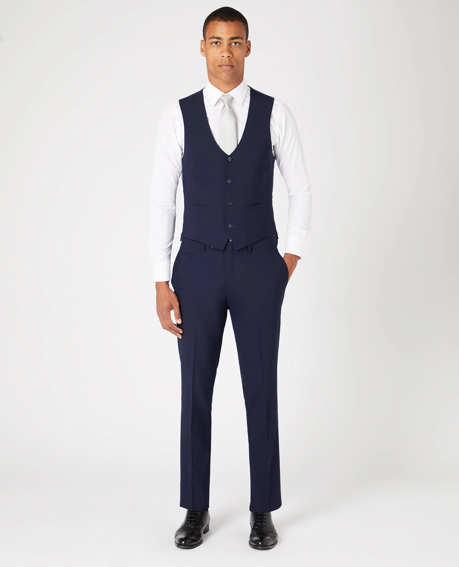 Slim Fit Wool-Rich Mix and Match Waistcoat - Image 2