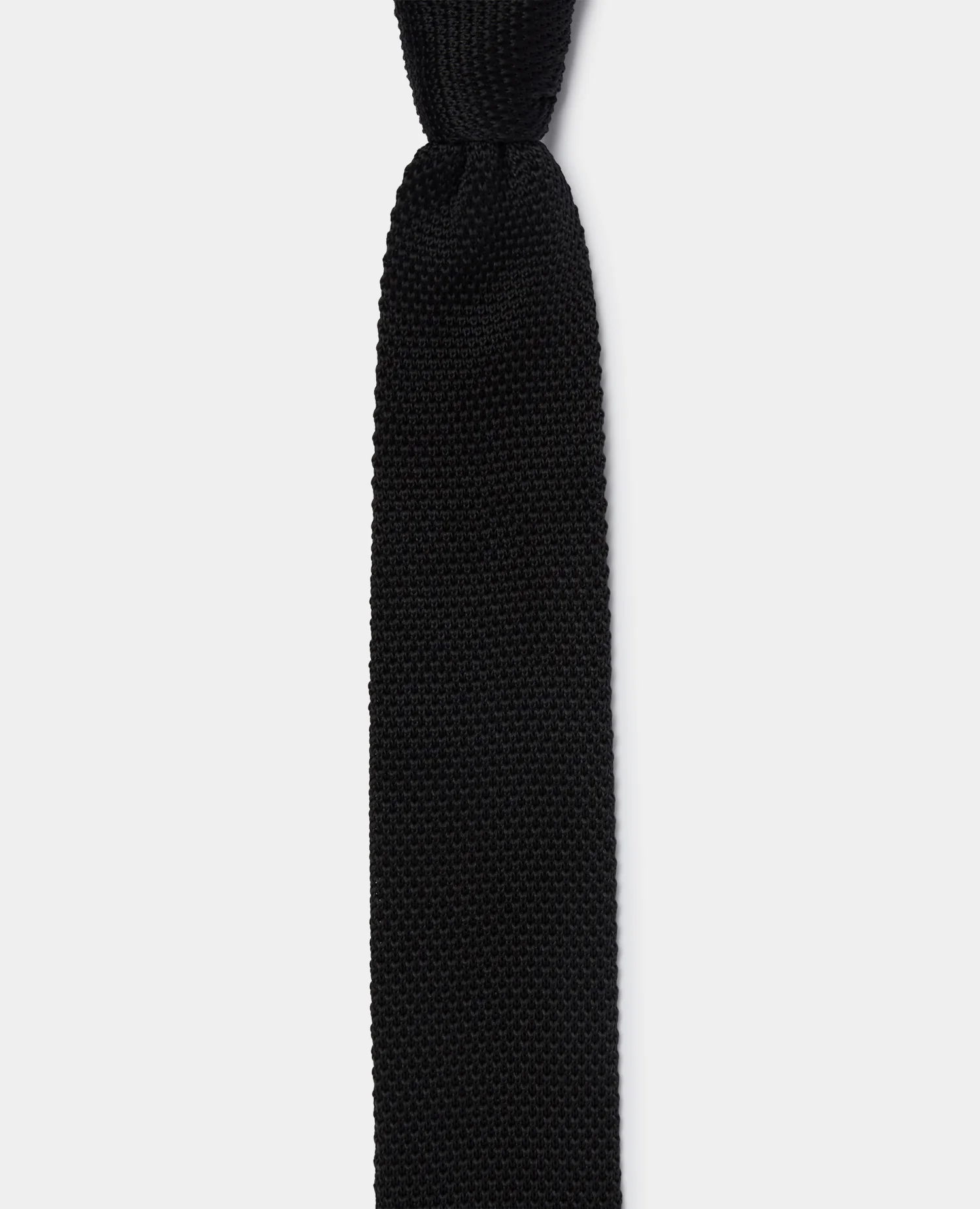 Plain Knitted Narrow Tie - Image 3