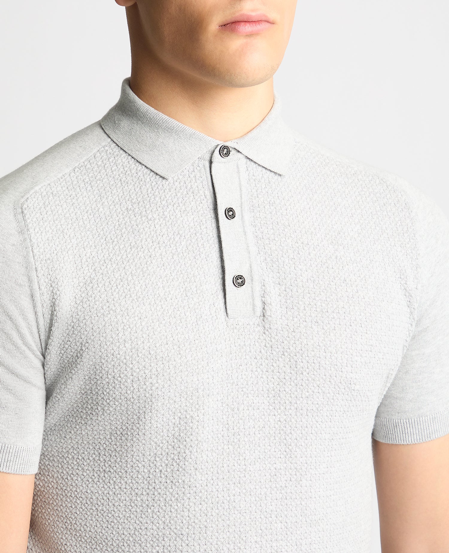 Knitted Cotton Short-Sleeve Polo Shirt - Image 5