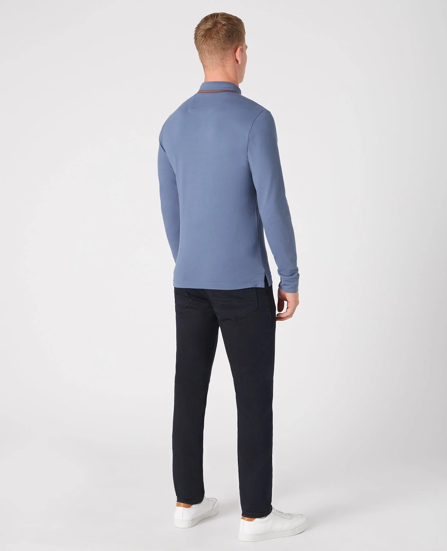 Slim Fit Cotton-Stretch Pique Polo Shirt - Image 3