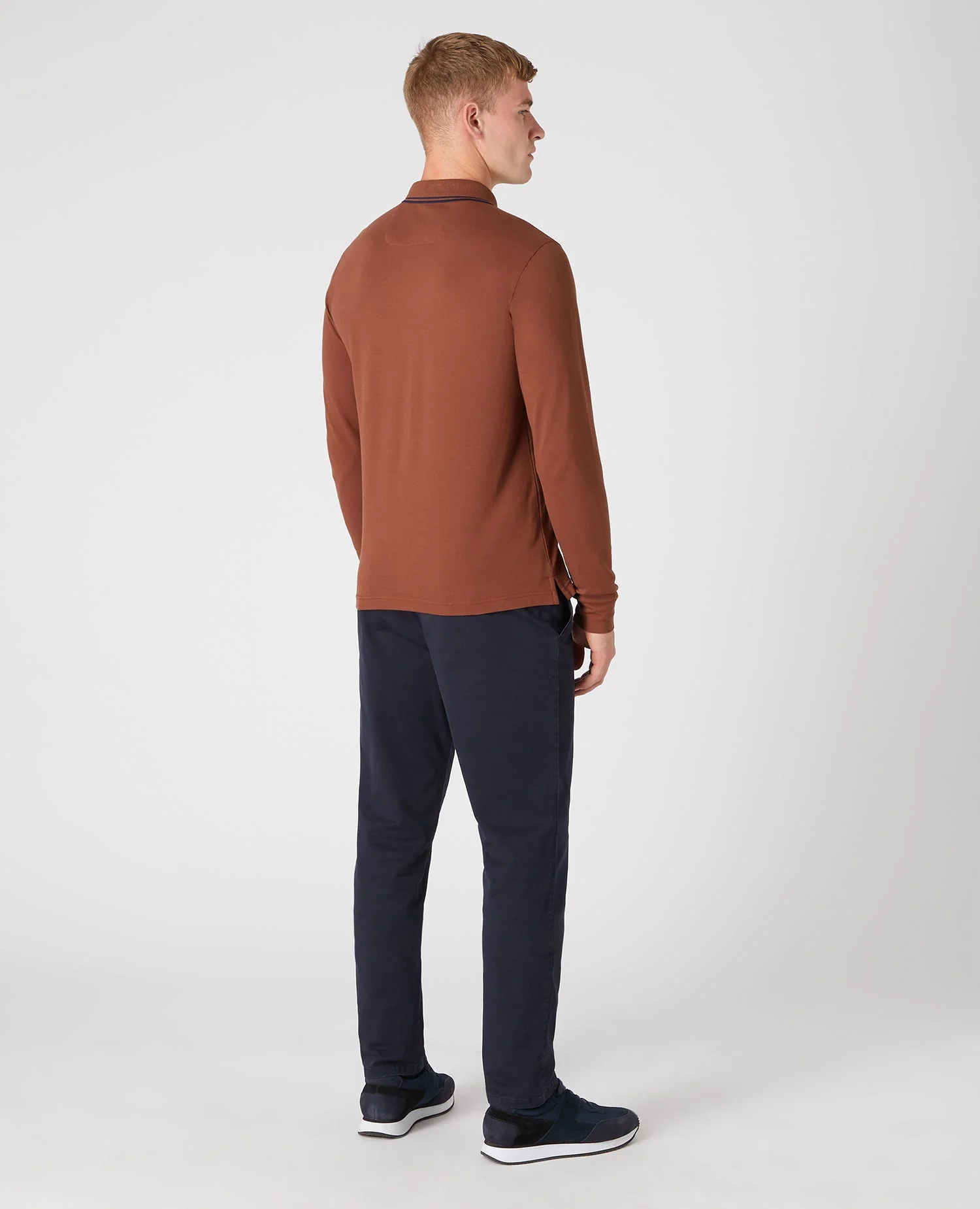 Slim Fit Cotton-Stretch Pique Polo Shirt - Image 3