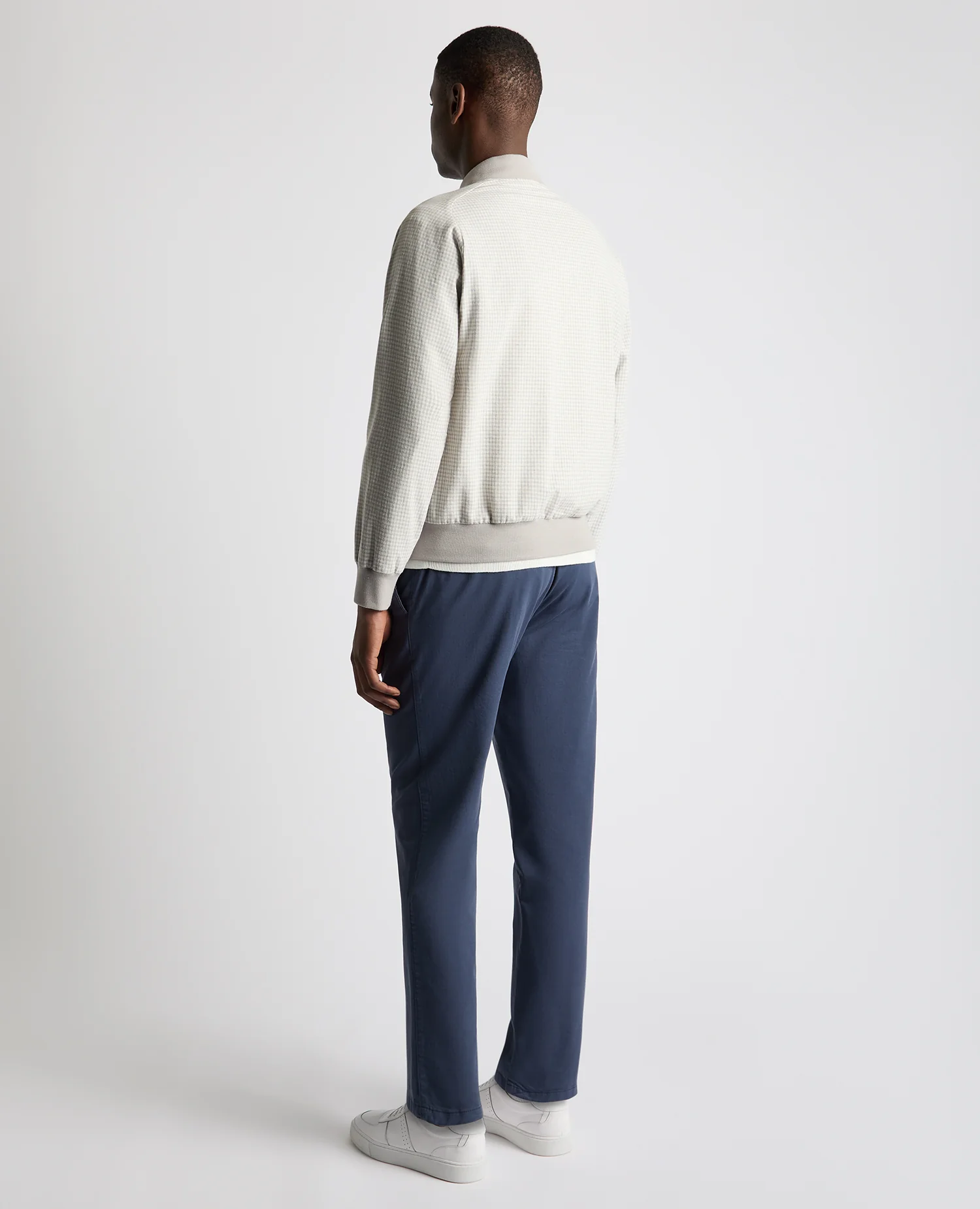 Regular Fit Club Check Bomber Jacket - Image 3