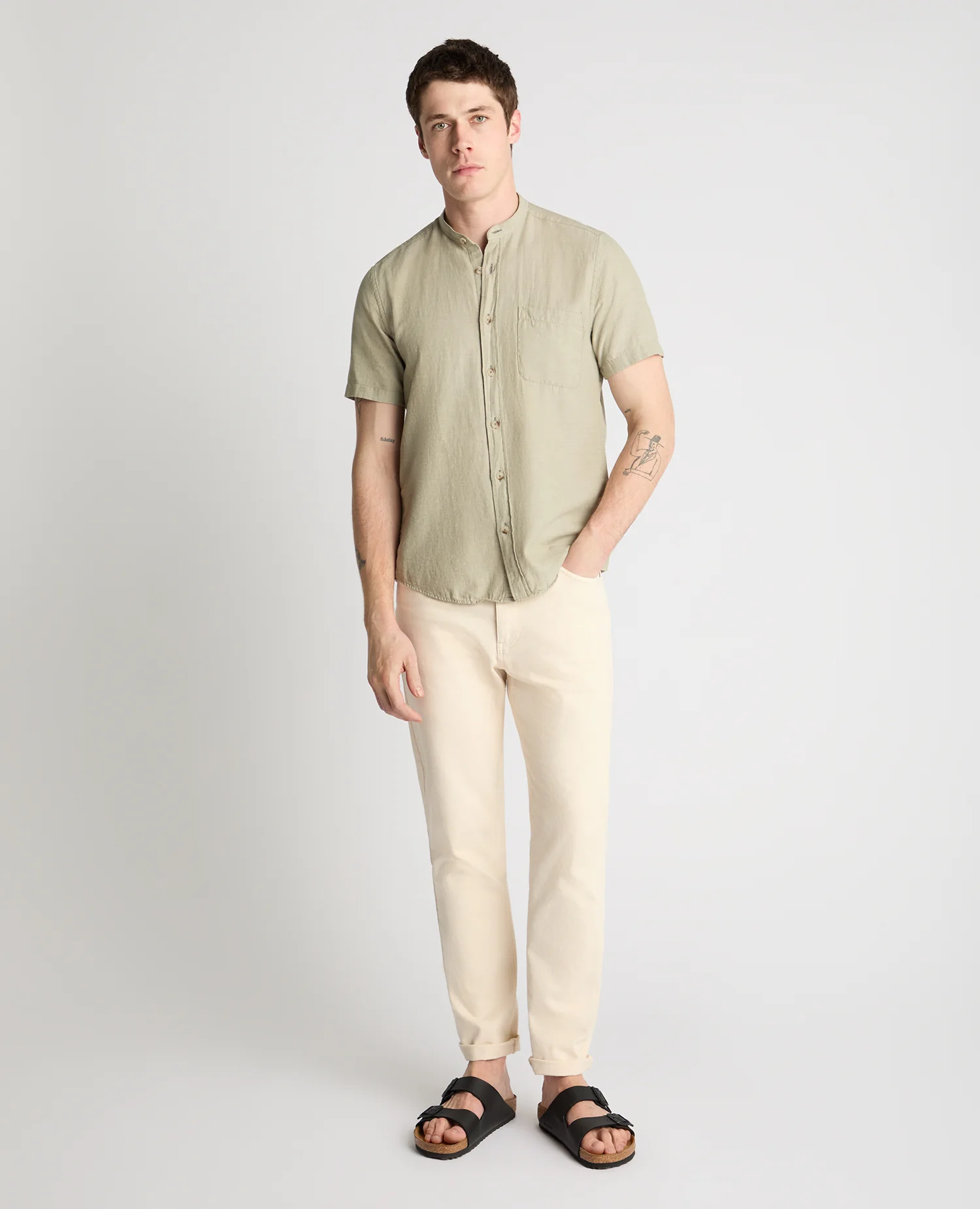Regular Fit Cotton Blend Shirt - Image 2