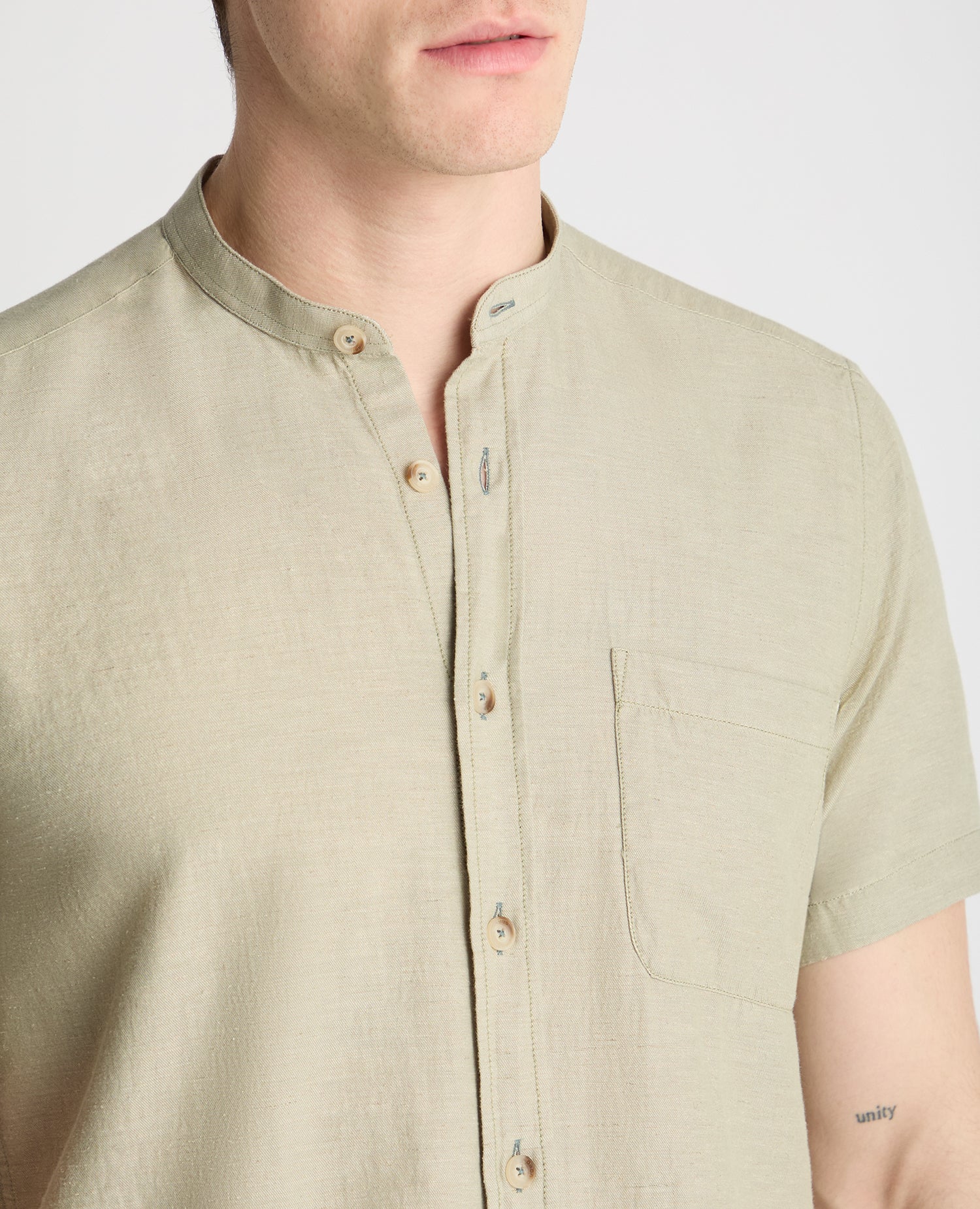 Regular Fit Cotton Blend Shirt - Image 5