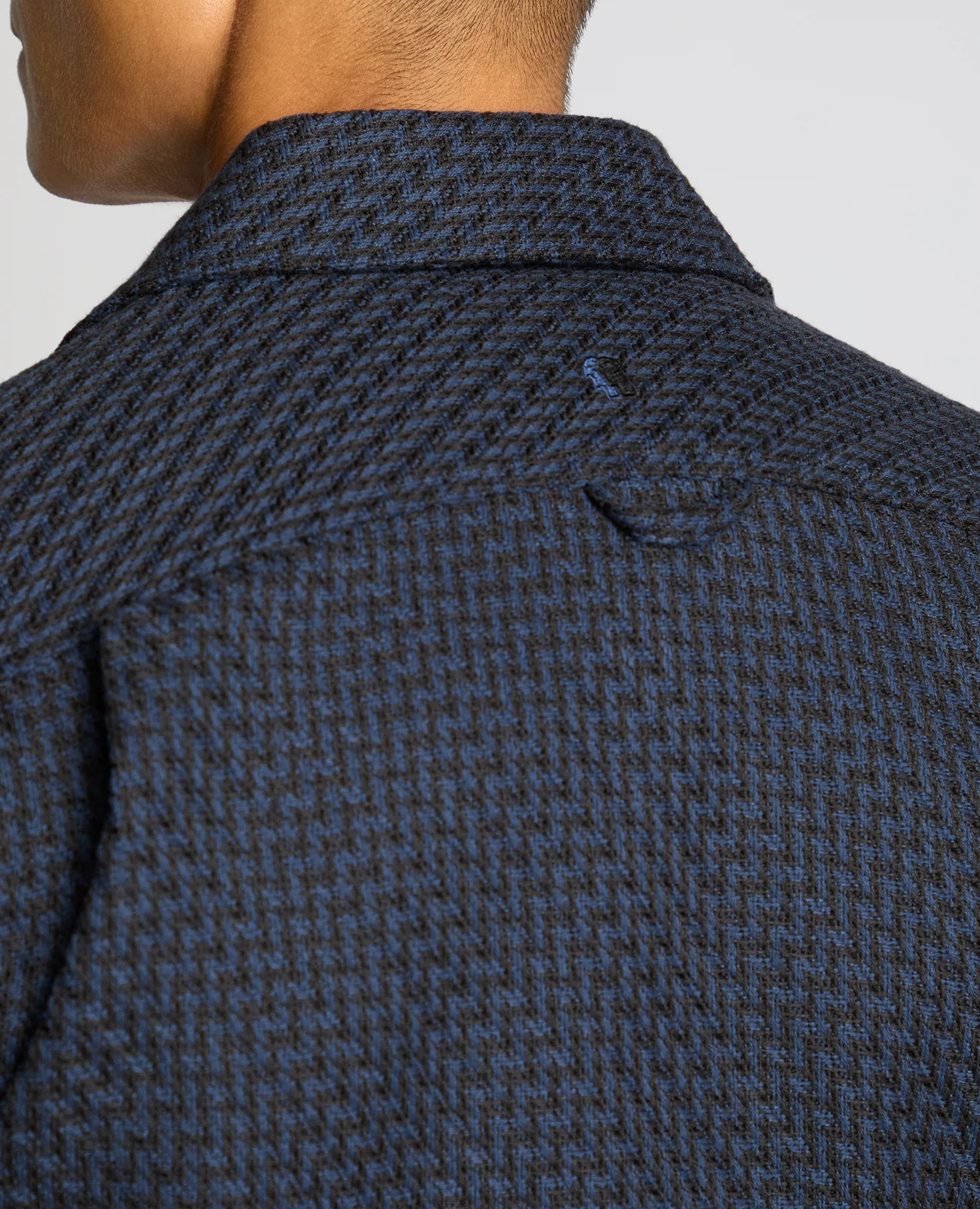 Regular Fit Chevron Print Shacket - Image 6