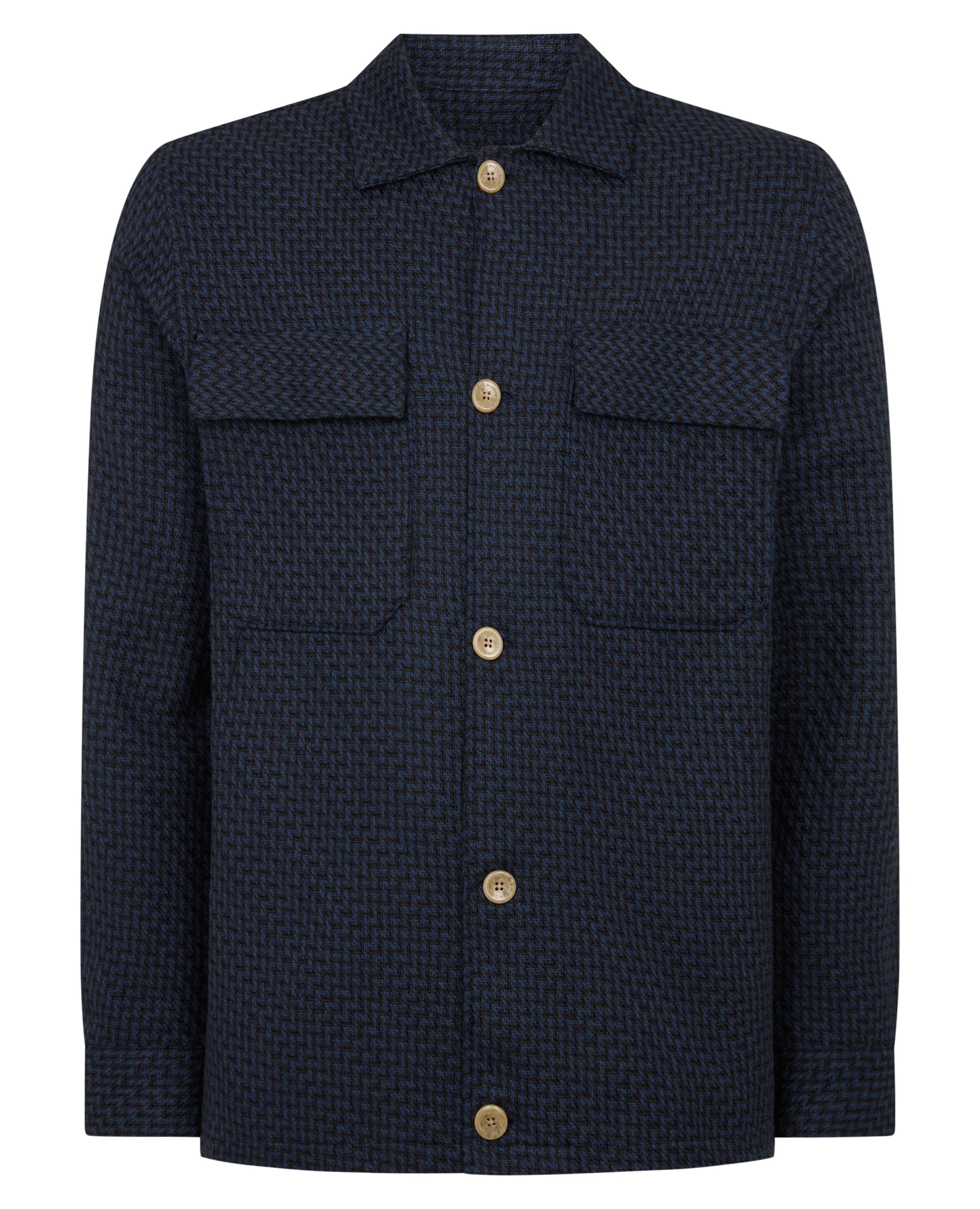 Regular Fit Chevron Print Shacket - Image 7