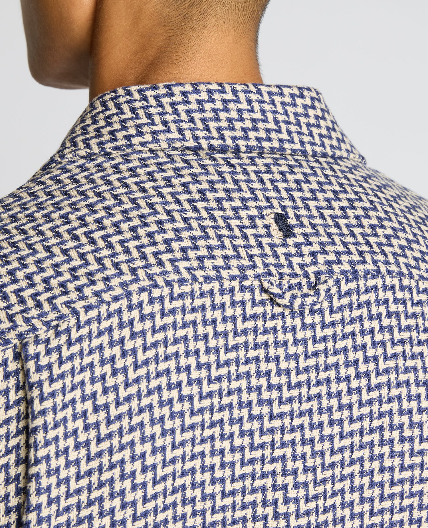 Regular Fit Chevron Print Shacket - Image 6