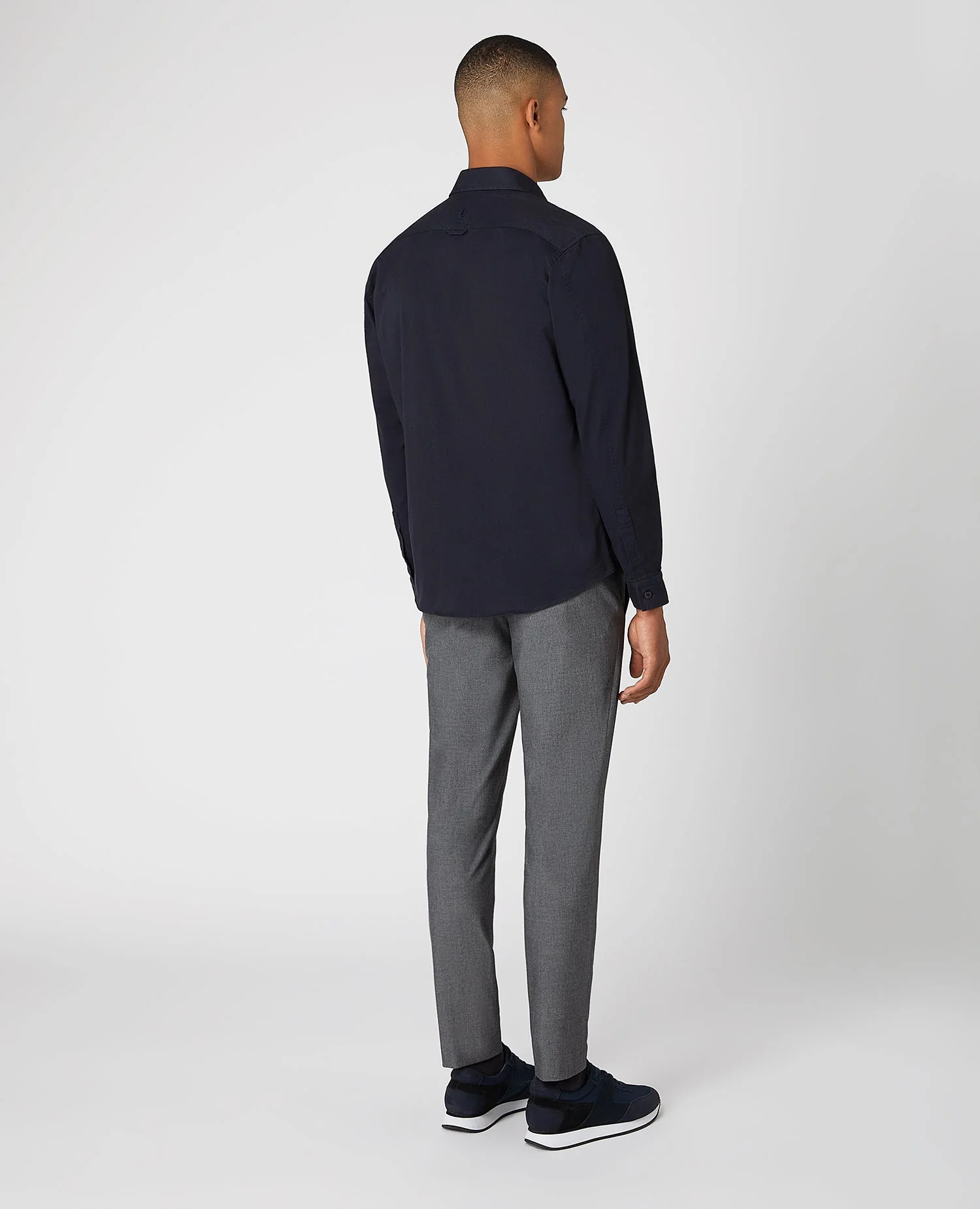 Regular Fit Cotton-Stretch Overshirt - Image 3