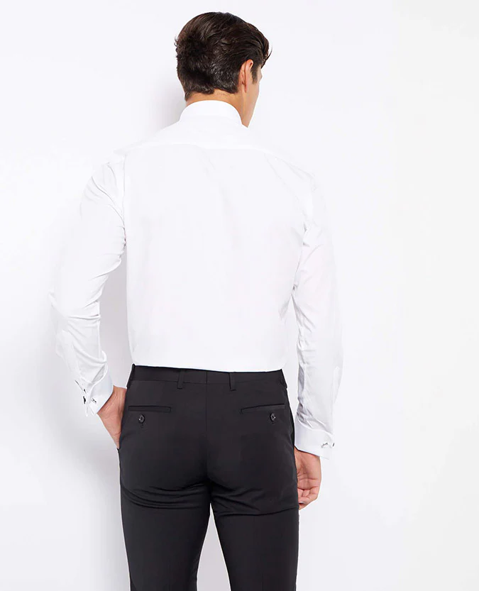 Tapered Fit Wing Collar Shirt - Image 3