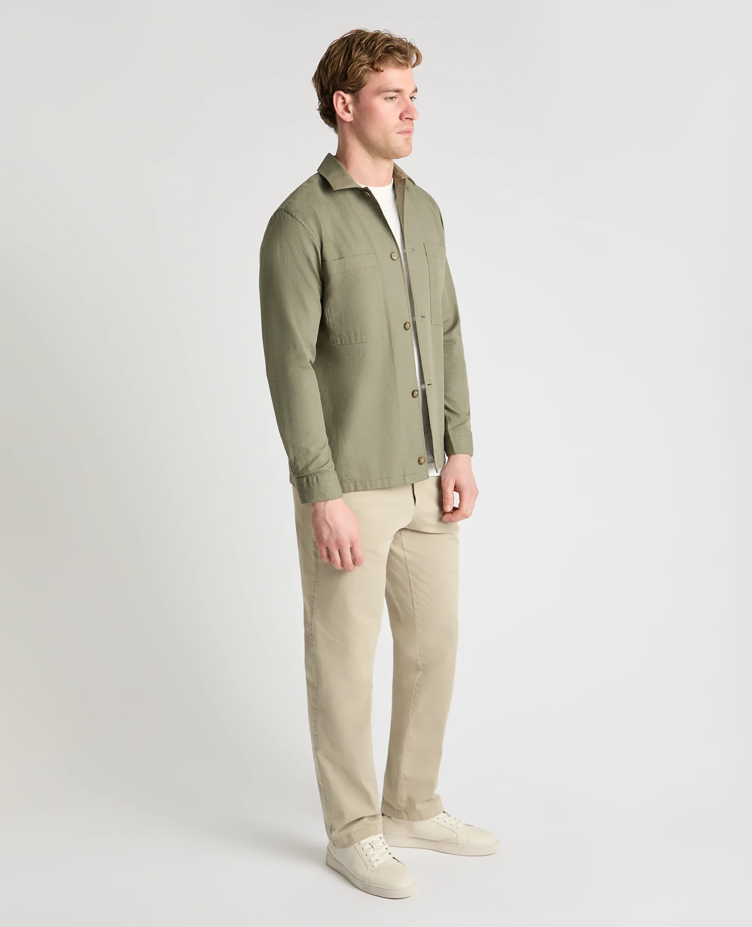 Regular Fit Cotton Shacket - Image 4