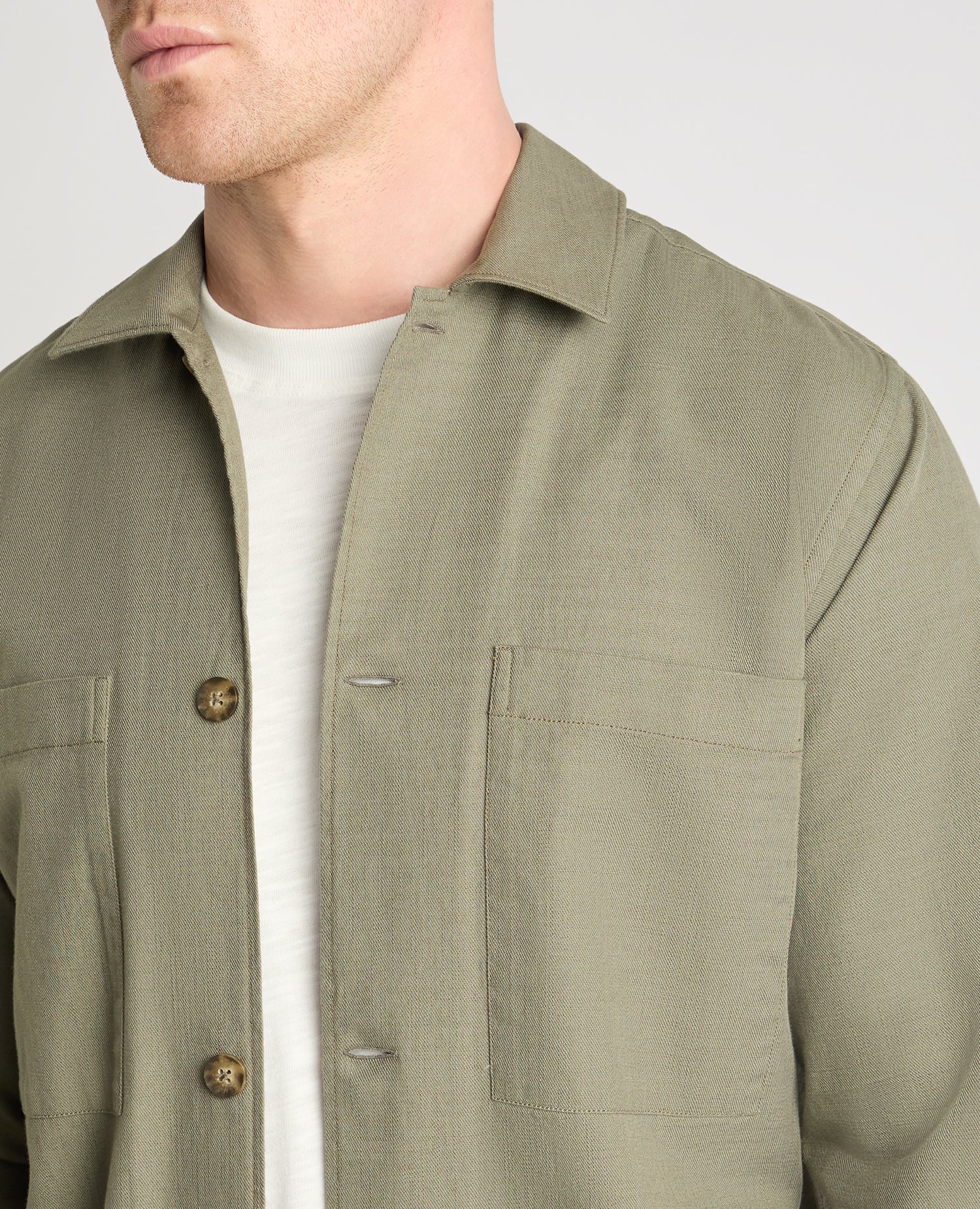 Regular Fit Cotton Shacket - Image 5