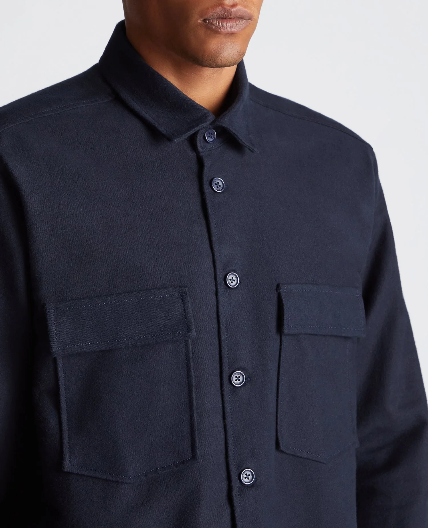 Regular Fit Heavyweight Cotton Overshirt - Image 5