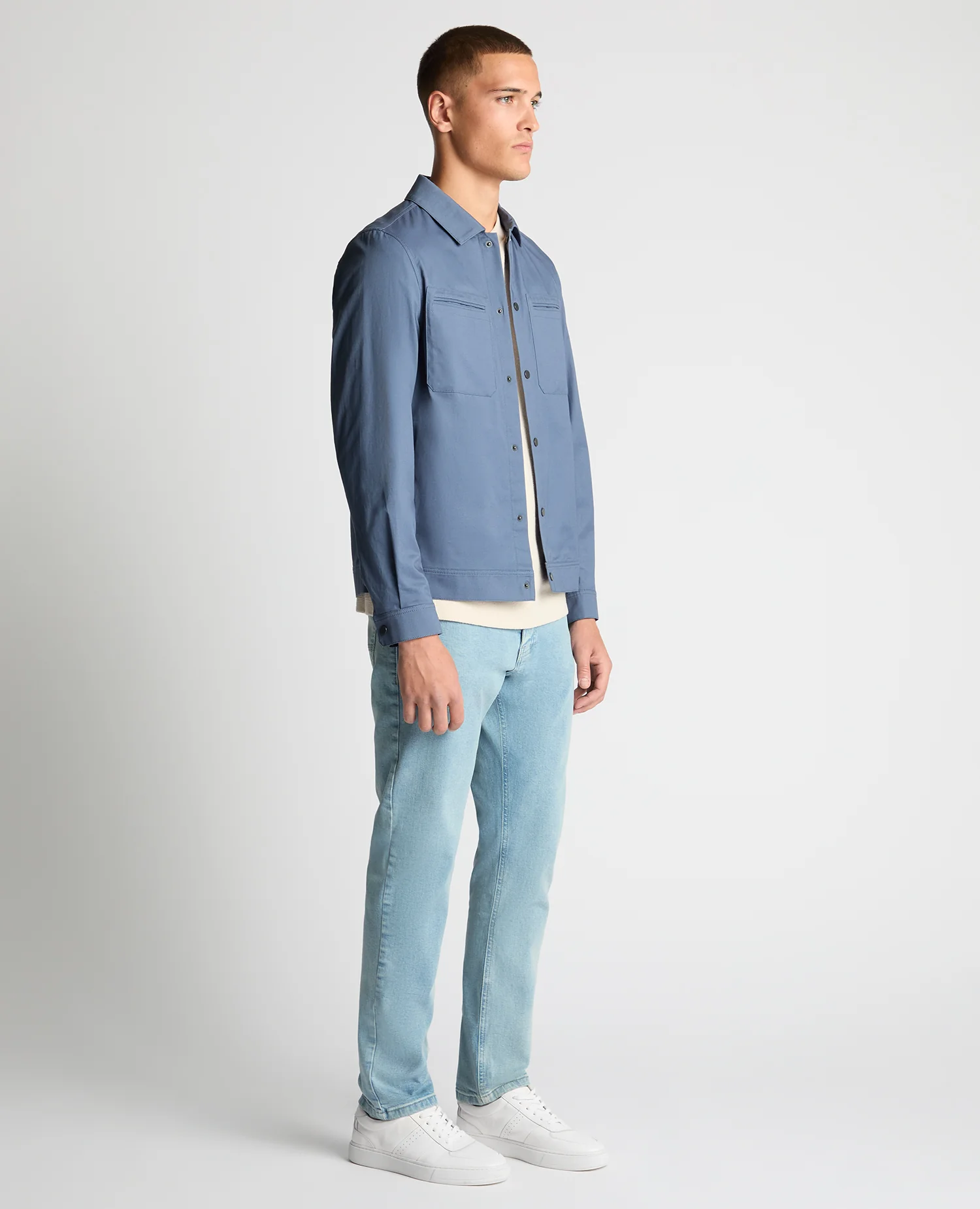 Regular Fit Cotton Twill Utility Jacket - Image 4