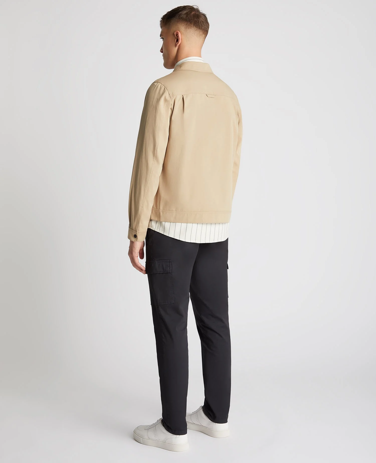 Regular Fit Cotton Twill Utility Jacket - Image 3