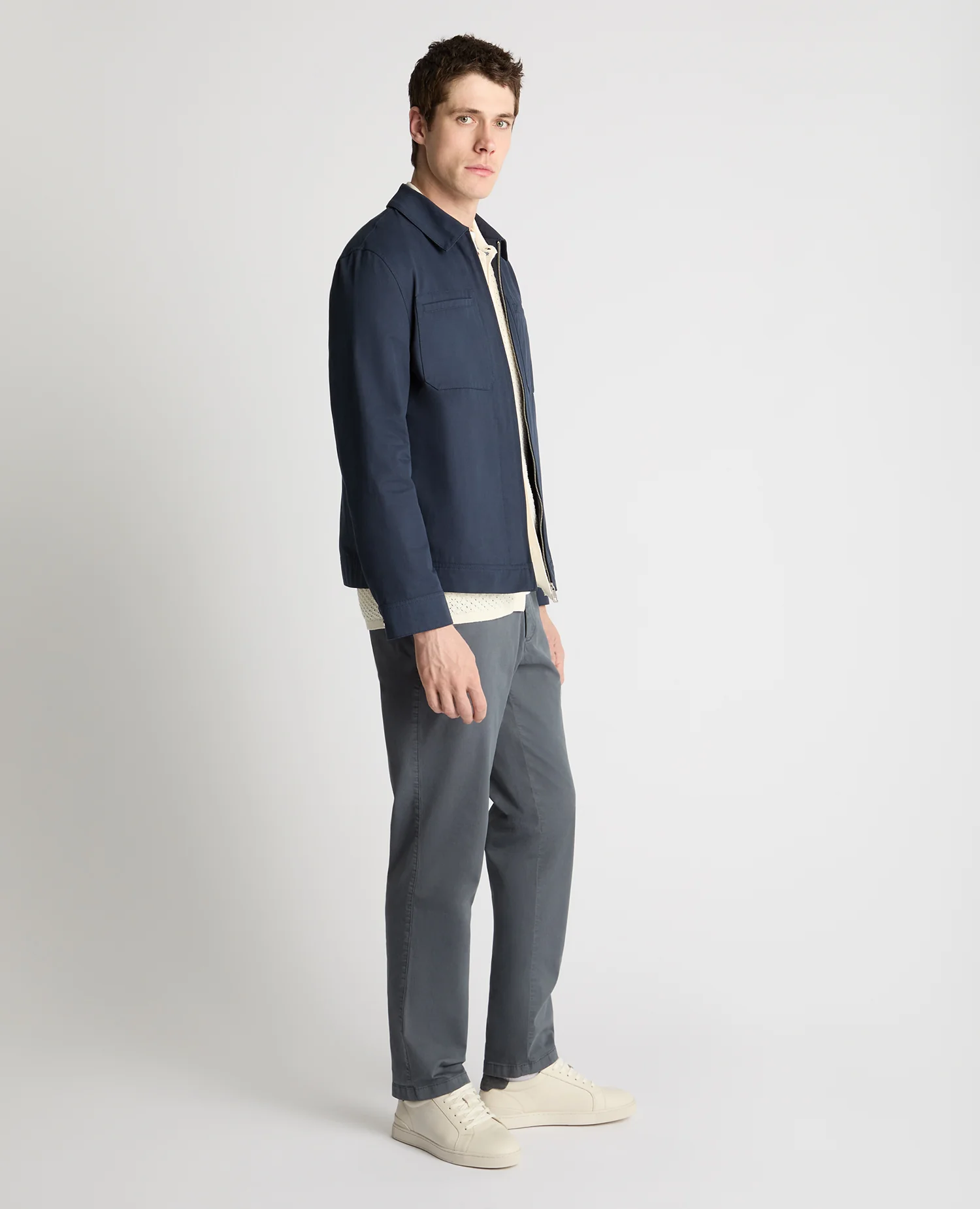 Regular Fit Cotton Utility Jacket - Image 4