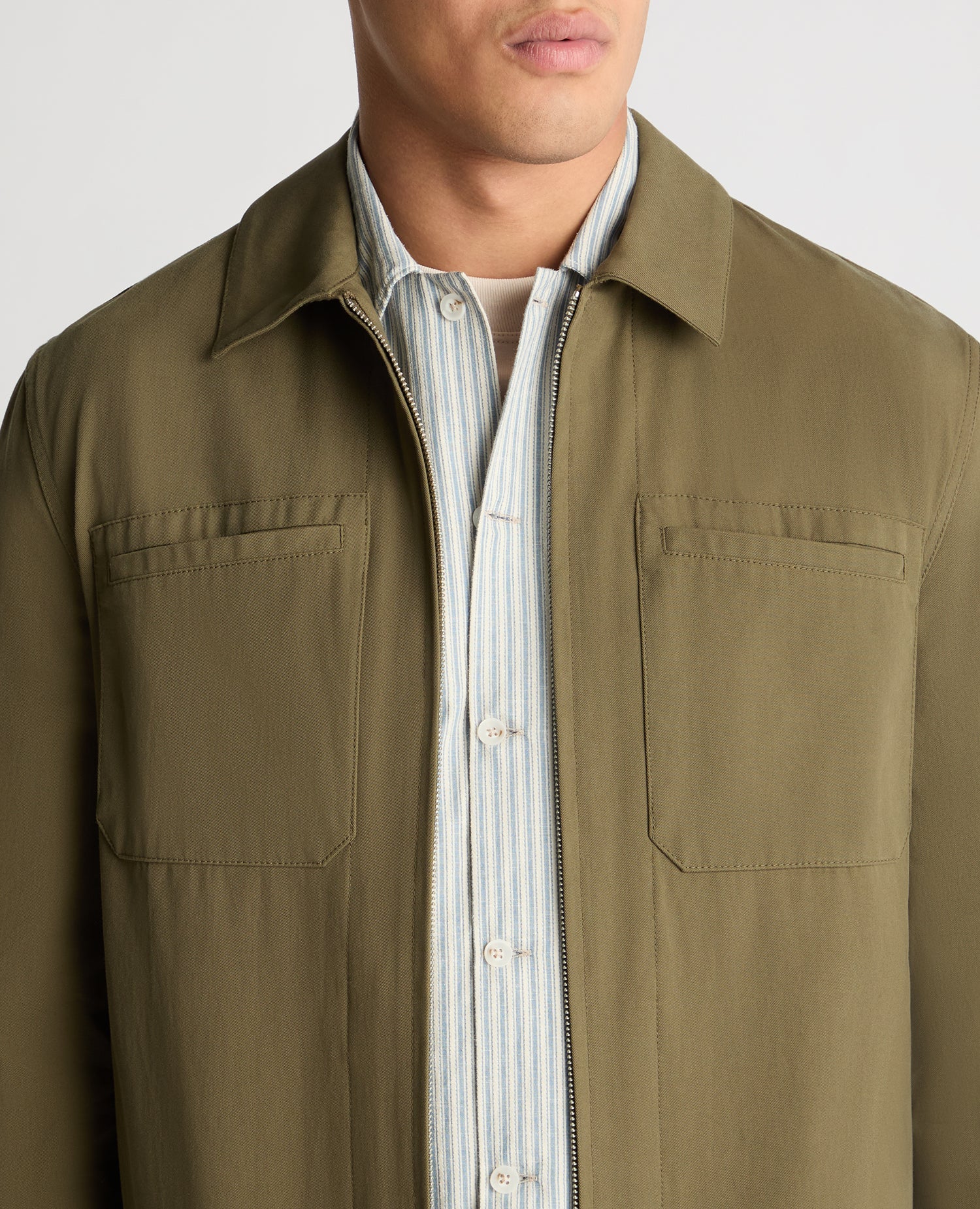 Regular Fit Cotton Utility Jacket - Image 5