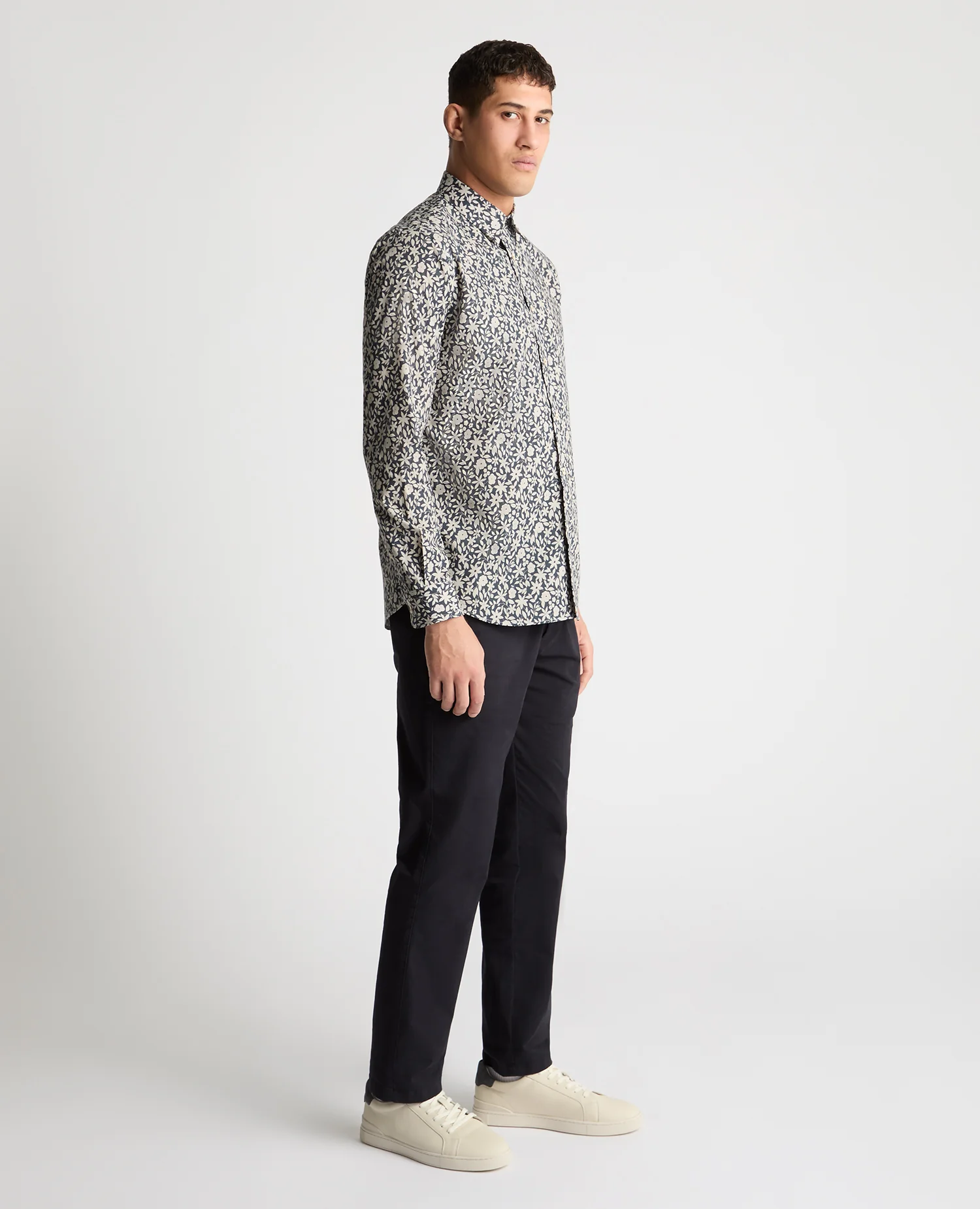 Regular Fit Floral Cotton Shirt - Image 4