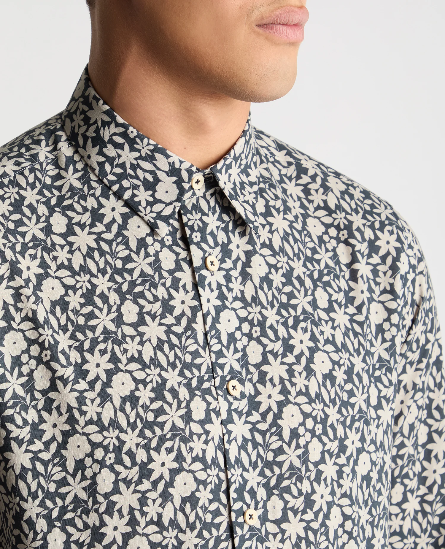 Regular Fit Floral Cotton Shirt - Image 5