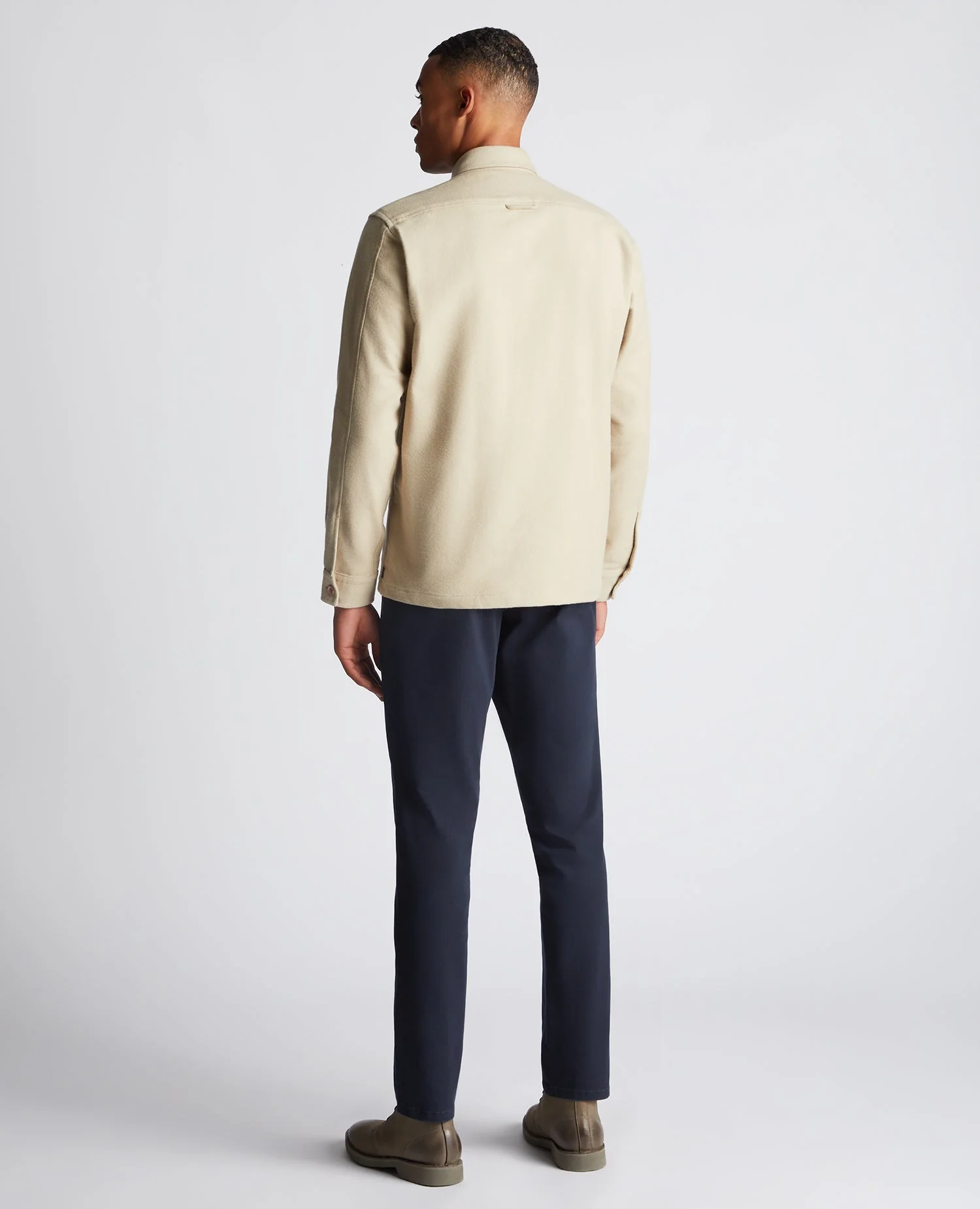 Regular Fit Heavyweight Cotton Overshirt - Image 3