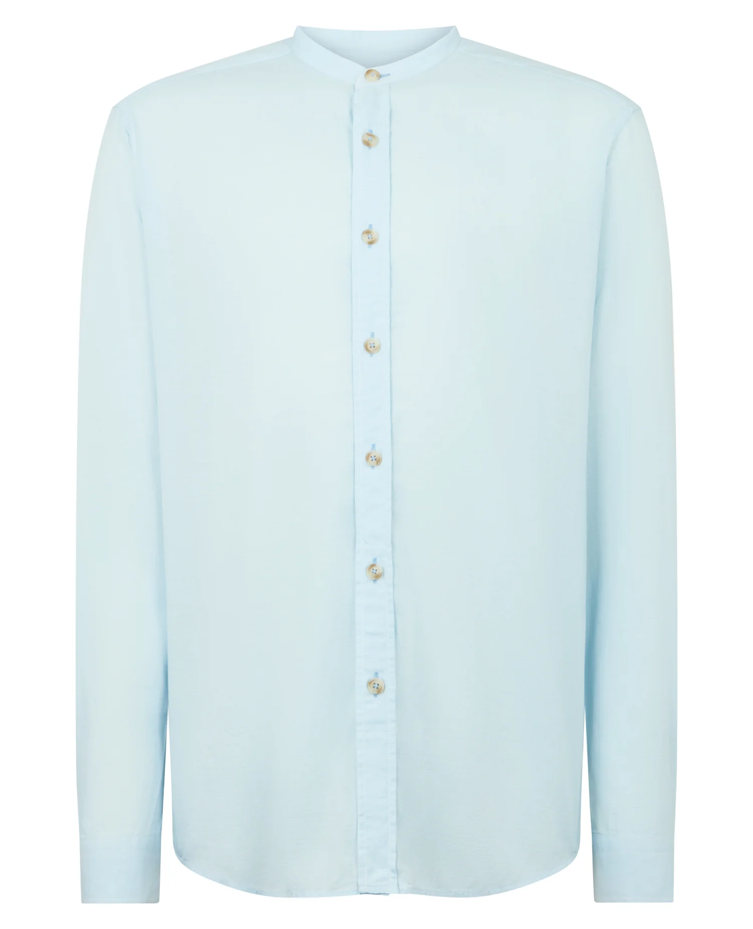 Regular Fit Linen-Blend Shirt - Image 7