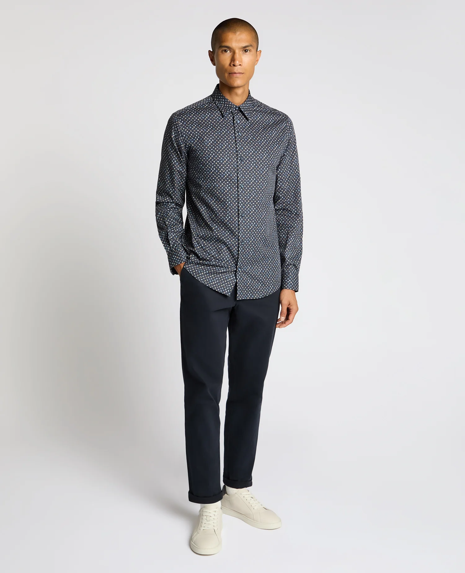 Regular Fit Print Cotton Shirt - Image 2