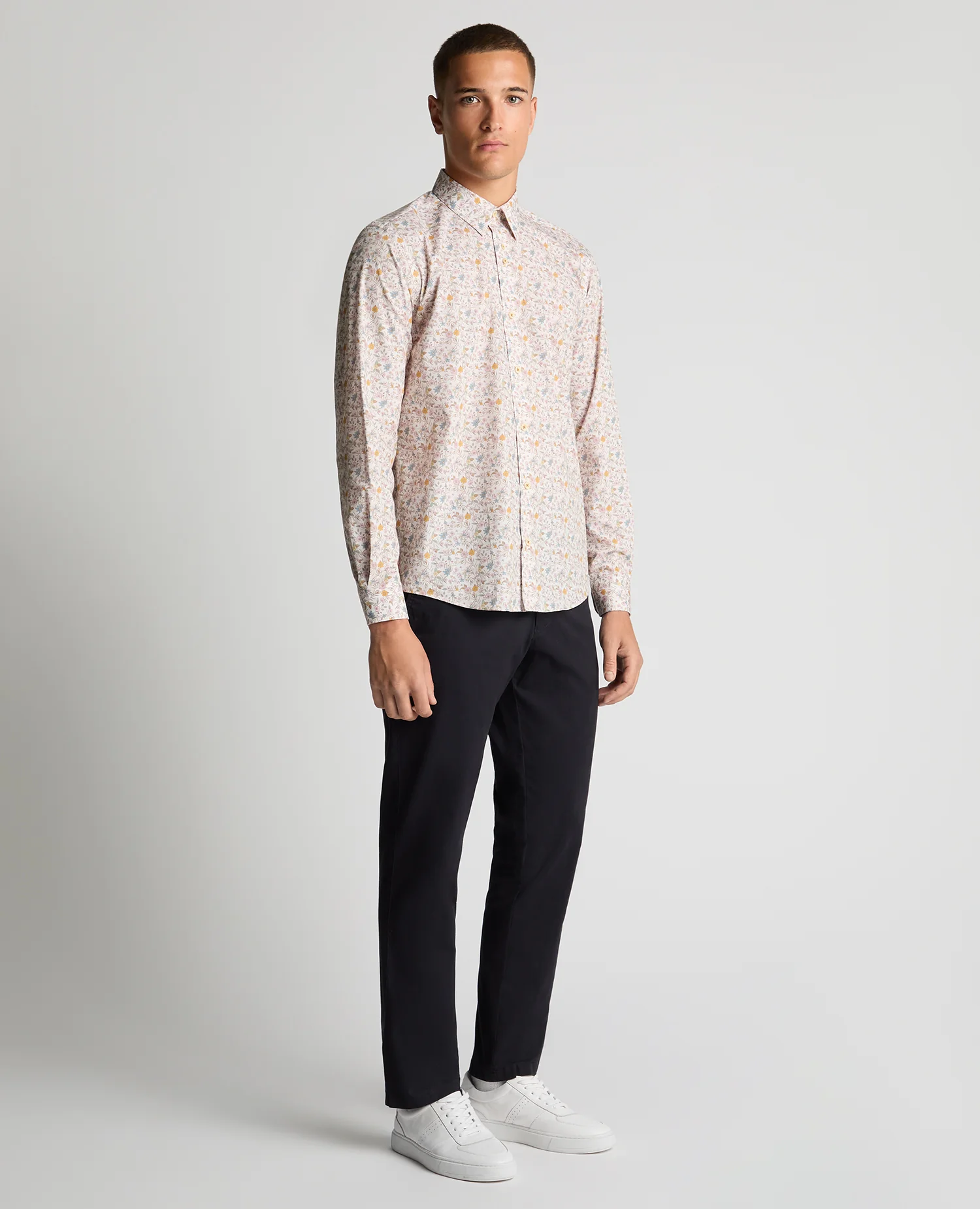 Regular Fit Print Cotton-Stretch Shirt - Image 2
