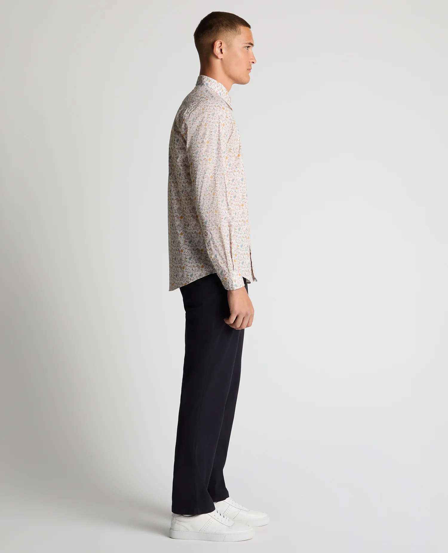Regular Fit Print Cotton-Stretch Shirt - Image 3