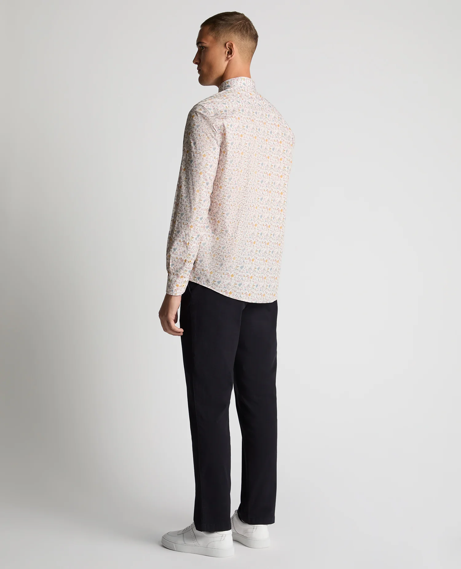 Regular Fit Print Cotton-Stretch Shirt - Image 4