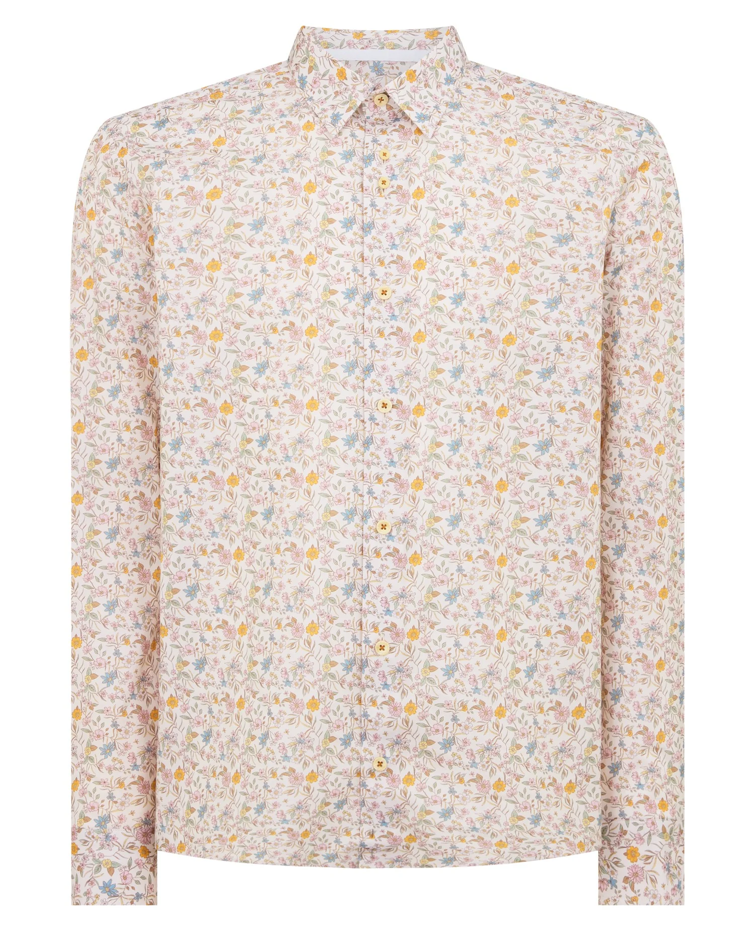 Regular Fit Print Cotton-Stretch Shirt - Image 6