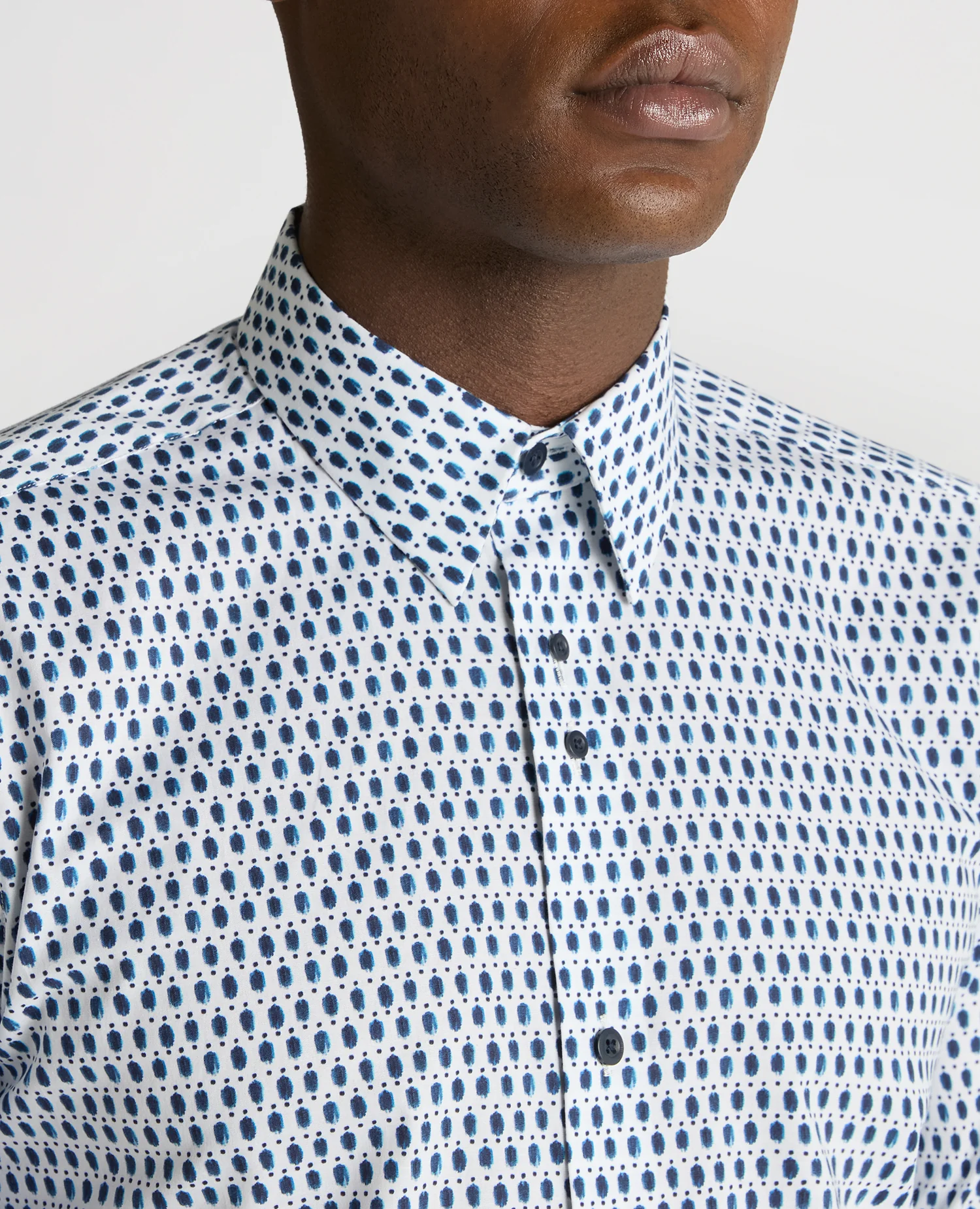 Regular Fit Print Cotton-Stretch Shirt - Image 5