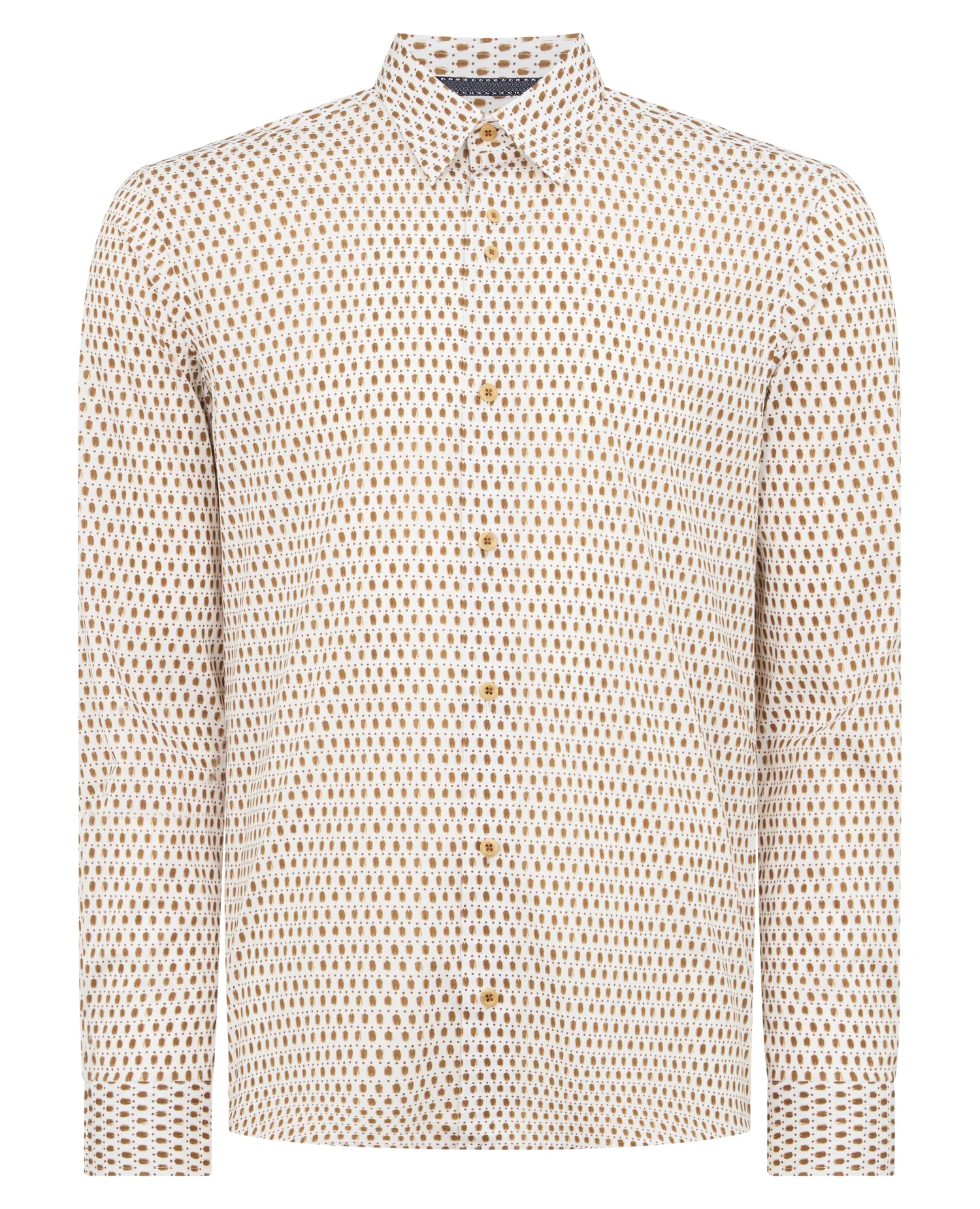 Regular Fit Print Cotton-Stretch Shirt - Image 6