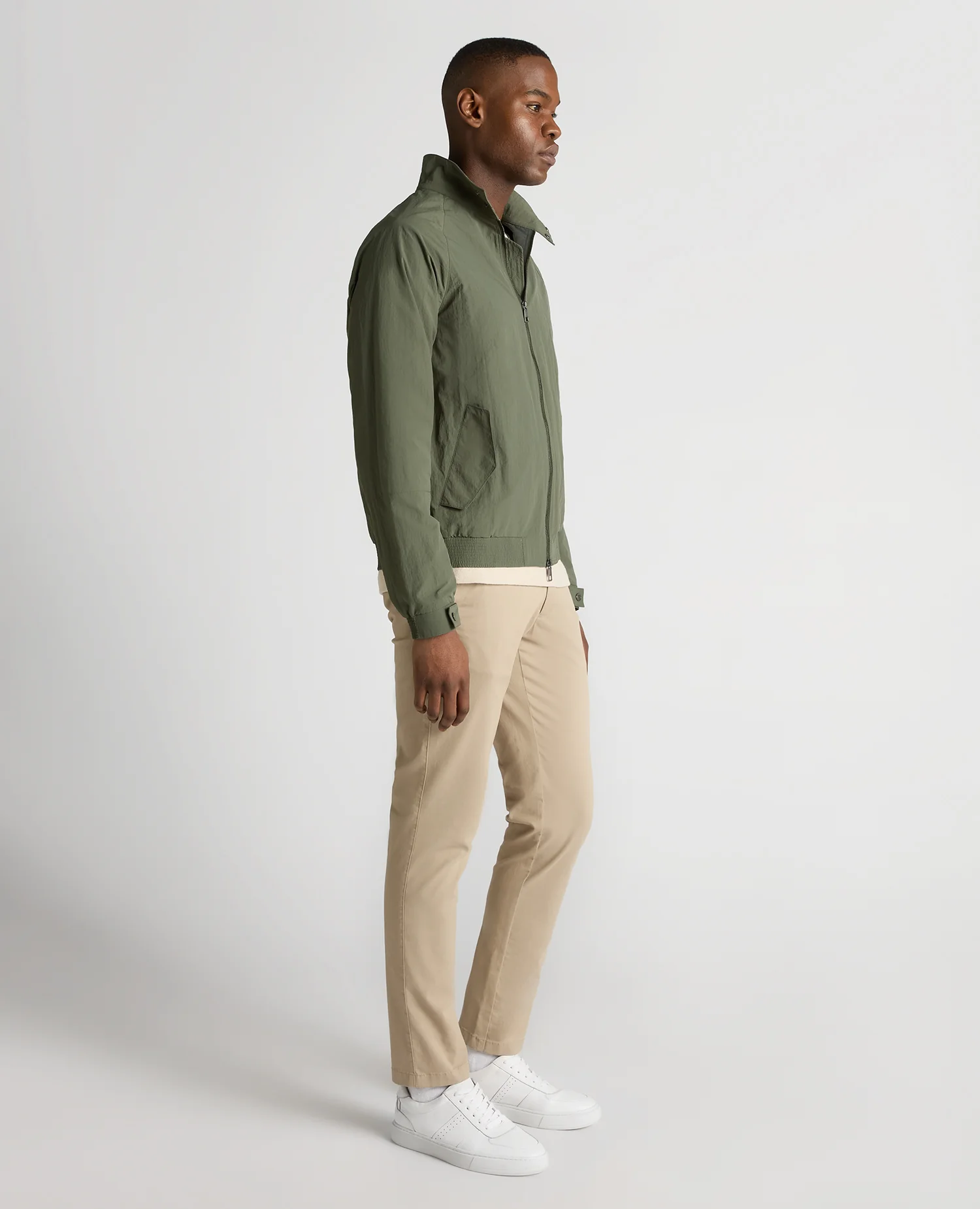 Regular Fit Showerproof Harrington Jacket - Image 4
