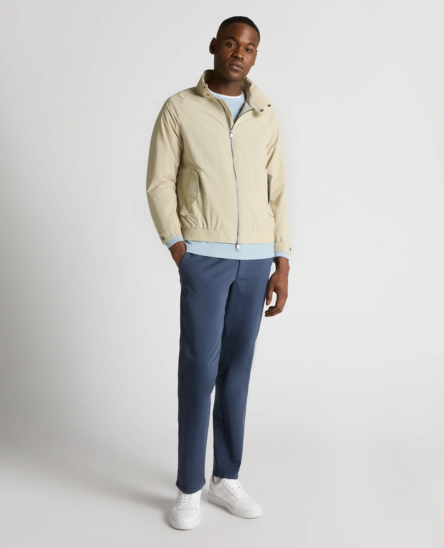 Regular Fit Showerproof Harrington Jacket - Image 2
