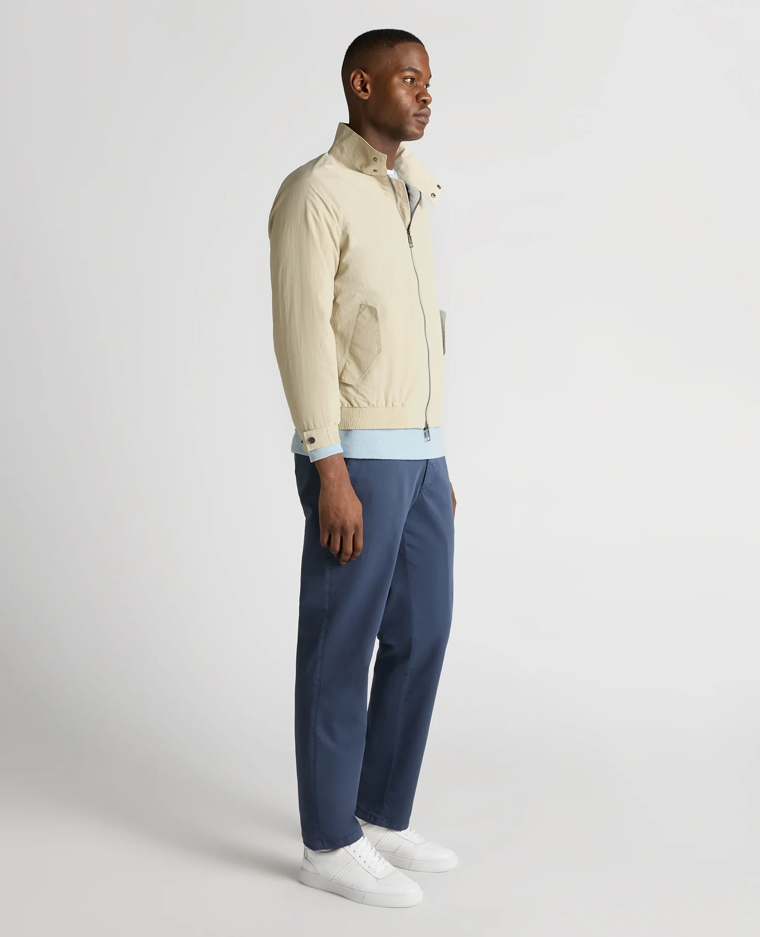 Regular Fit Showerproof Harrington Jacket - Image 3