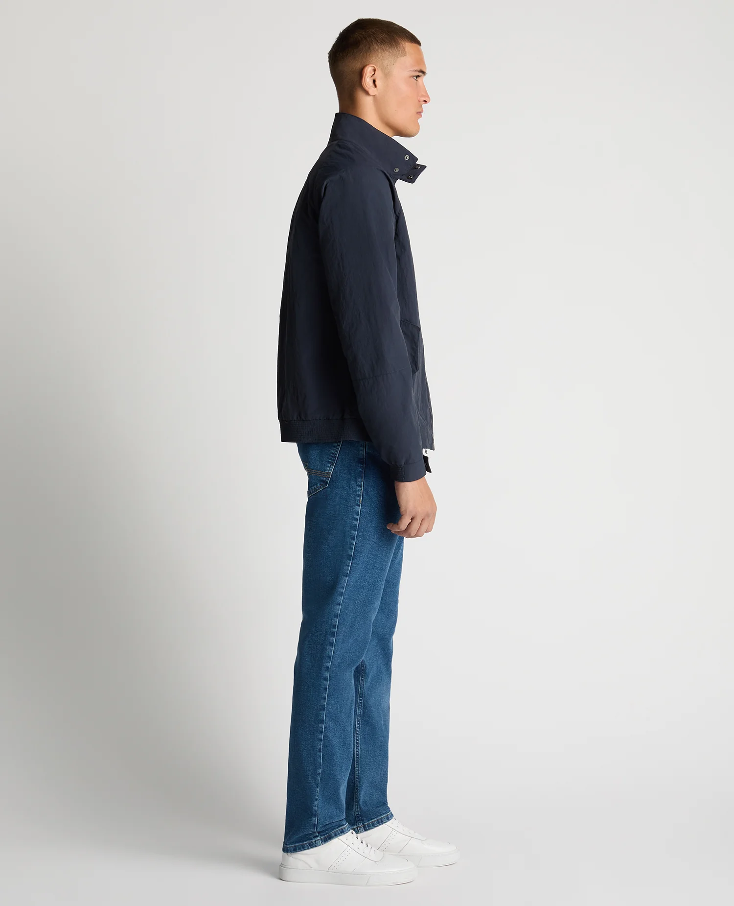 Regular Fit Showerproof Harrington Jacket - Image 4