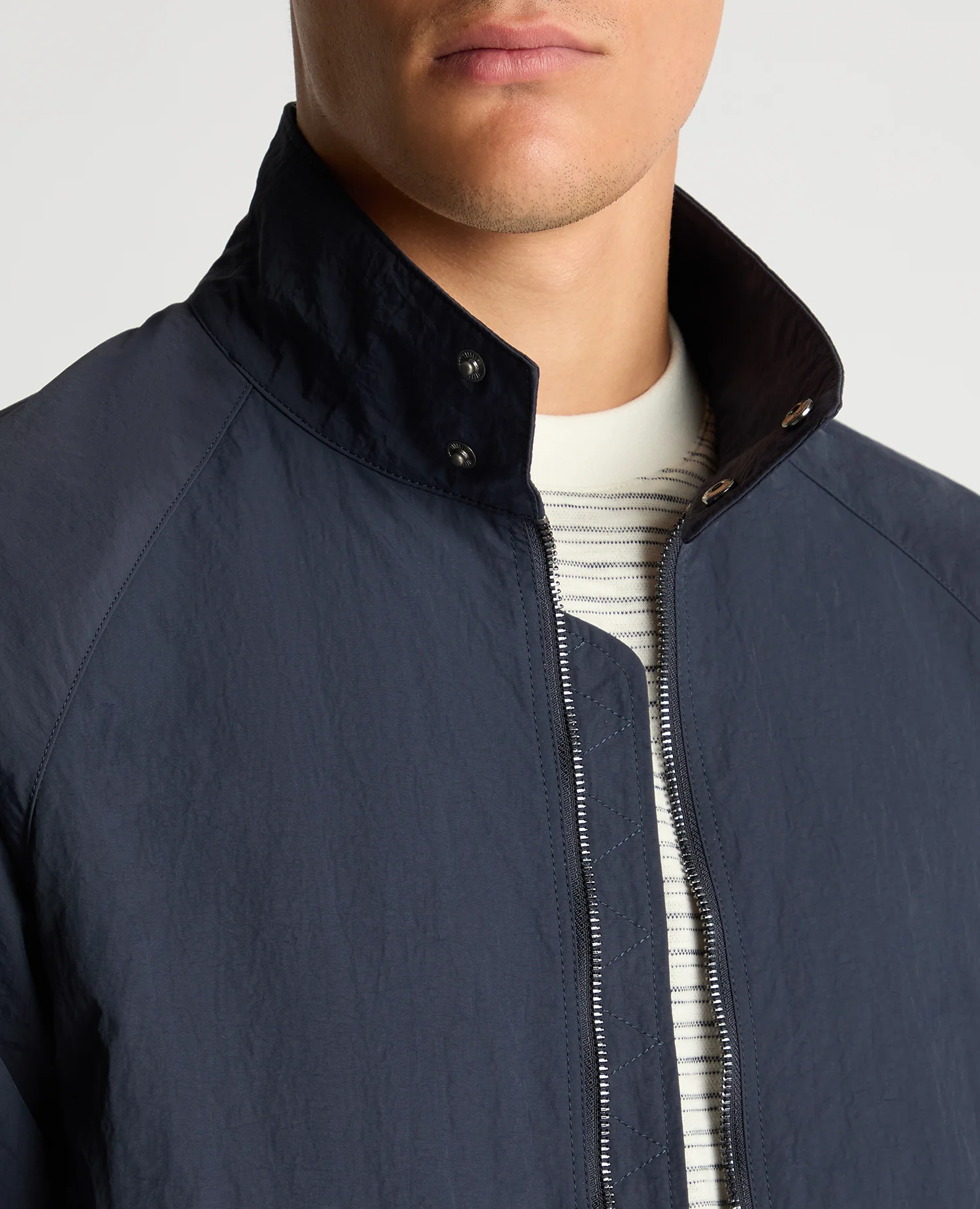 Regular Fit Showerproof Harrington Jacket - Image 5