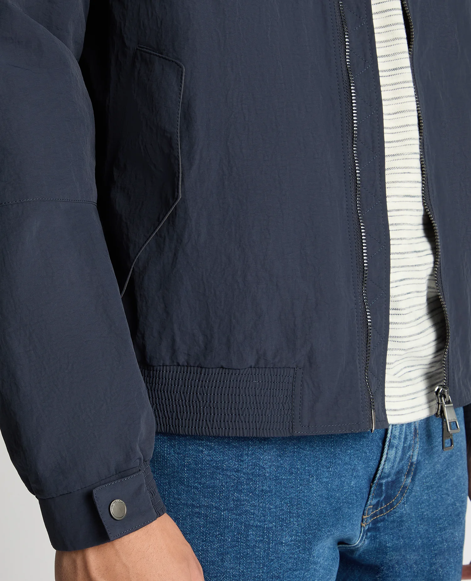 Regular Fit Showerproof Harrington Jacket - Image 6
