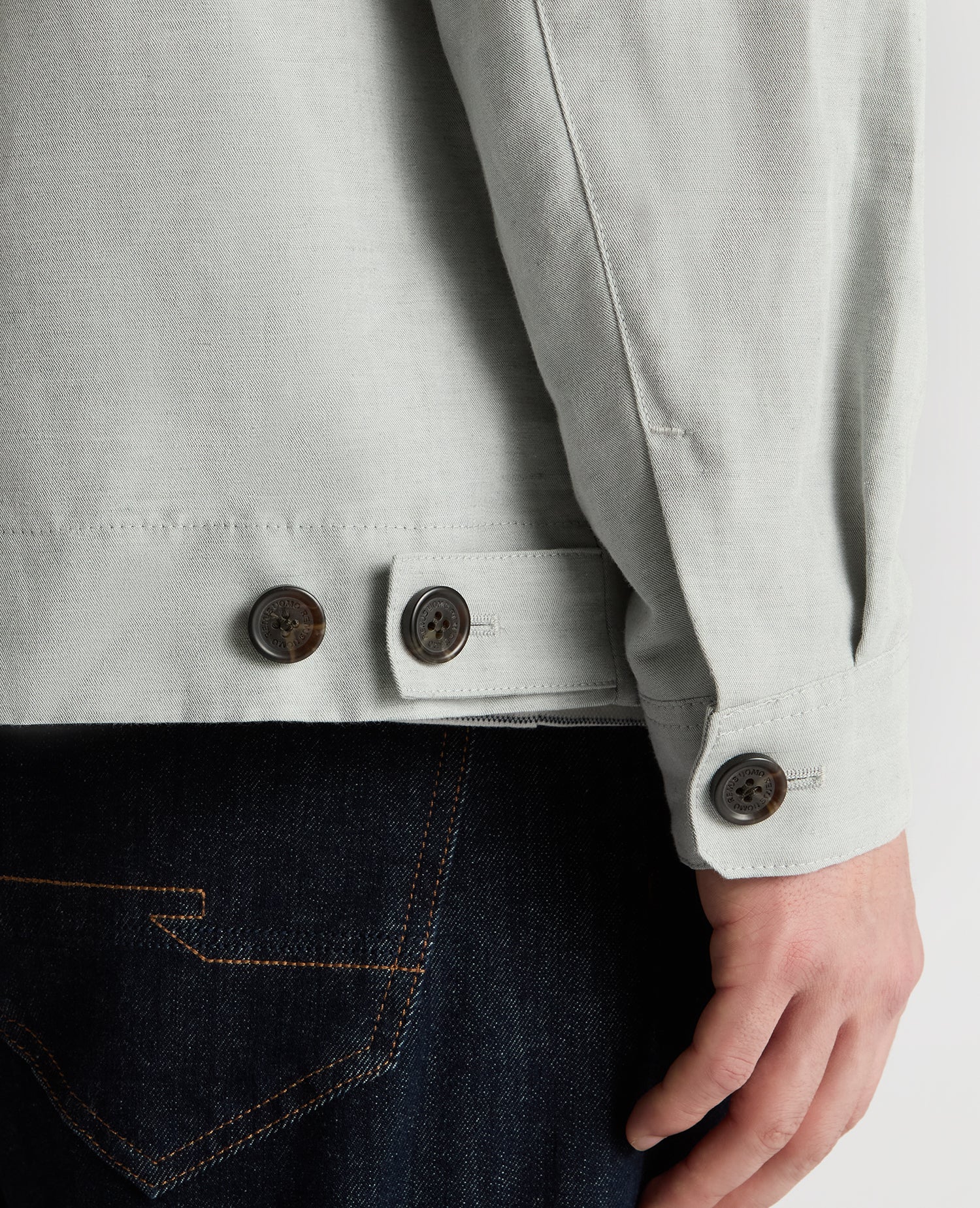 Regular Fit Two-Way Zip Shirt Jacket - Image 6