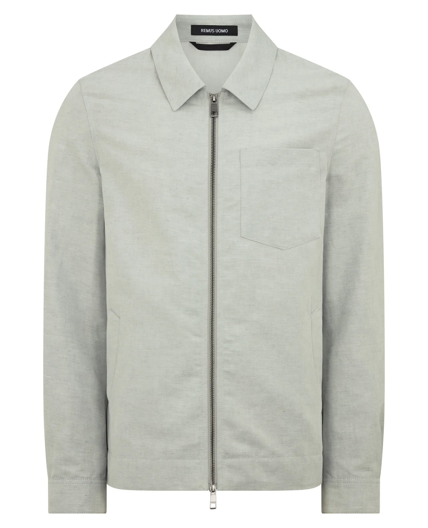 Regular Fit Two-Way Zip Shirt Jacket - Image 7