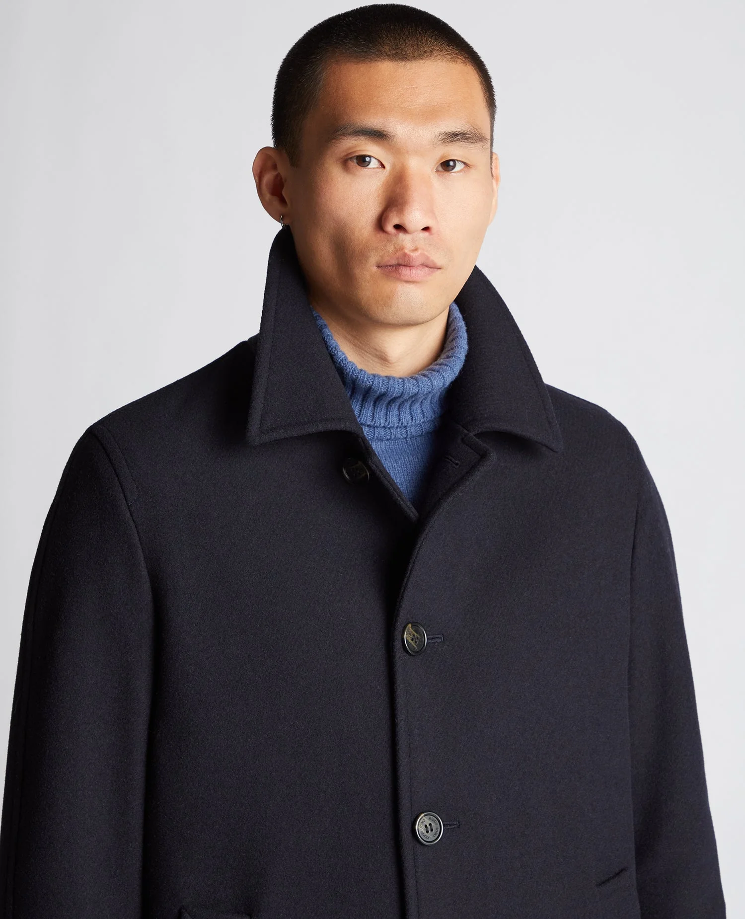 Relaxed Fit Wool-Blend Tailored Coat - Image 5