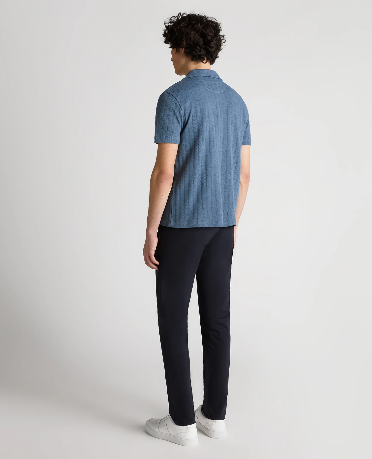 Relaxed Fit Cotton-Linen Cuban Collar Shirt - Image 3