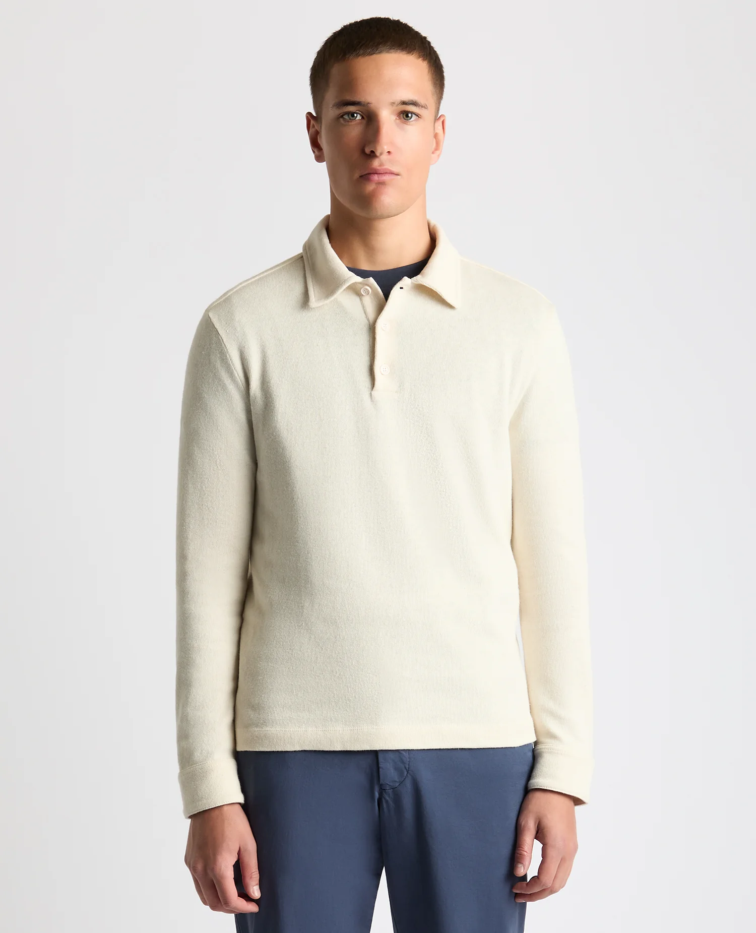Relaxed Fit Cotton-Linen Polo