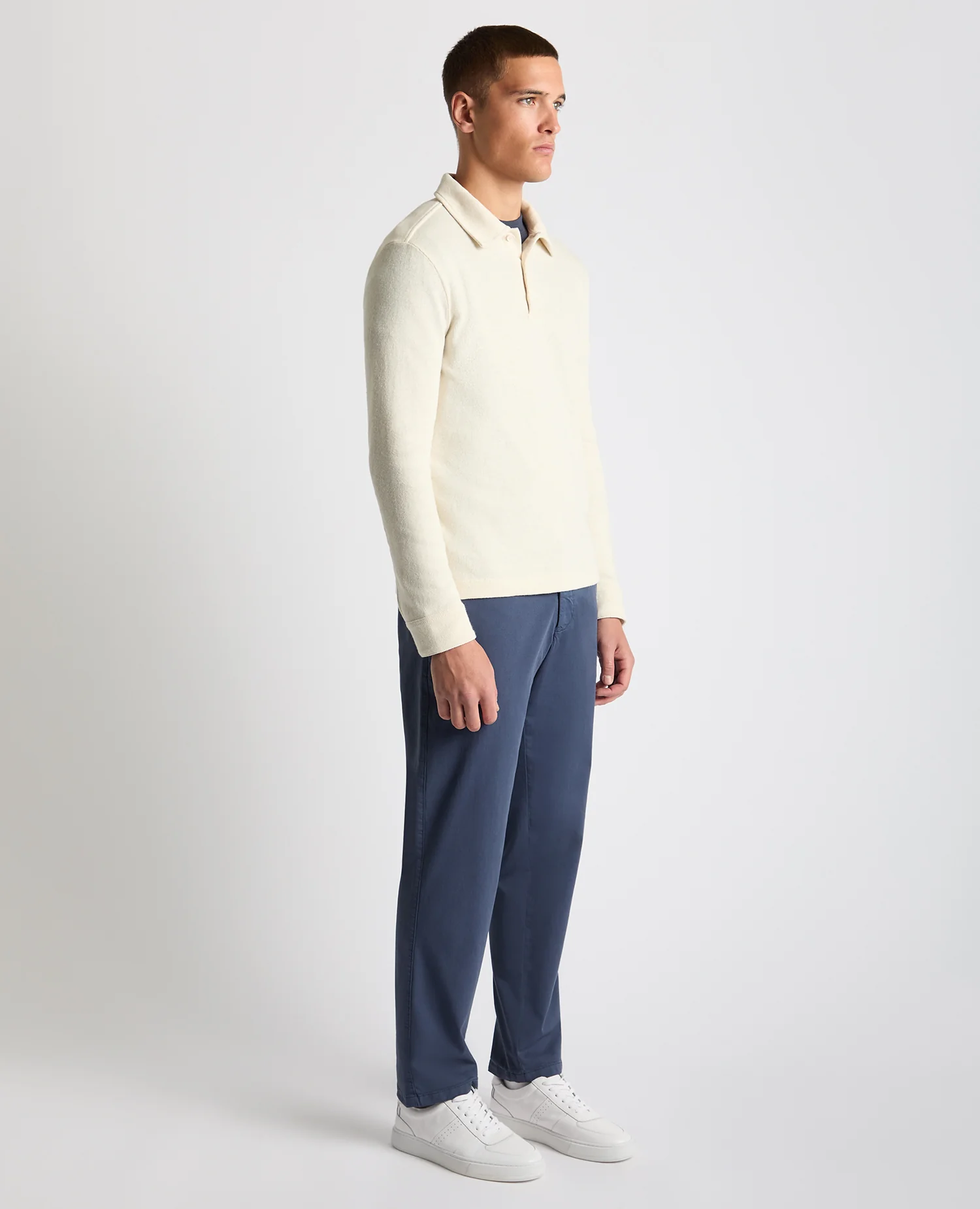 Relaxed Fit Cotton-Linen Polo - Image 4