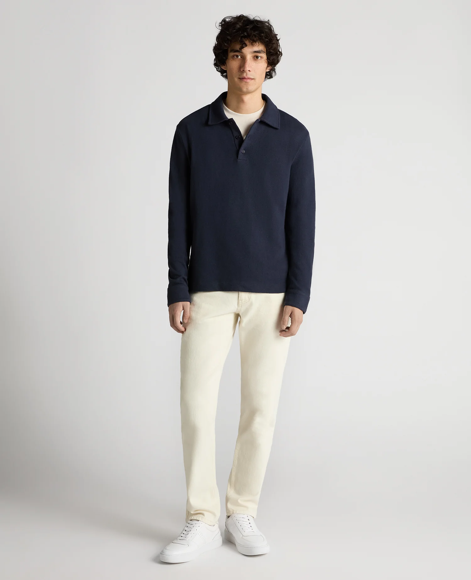 Relaxed Fit Cotton-Linen Polo - Image 5