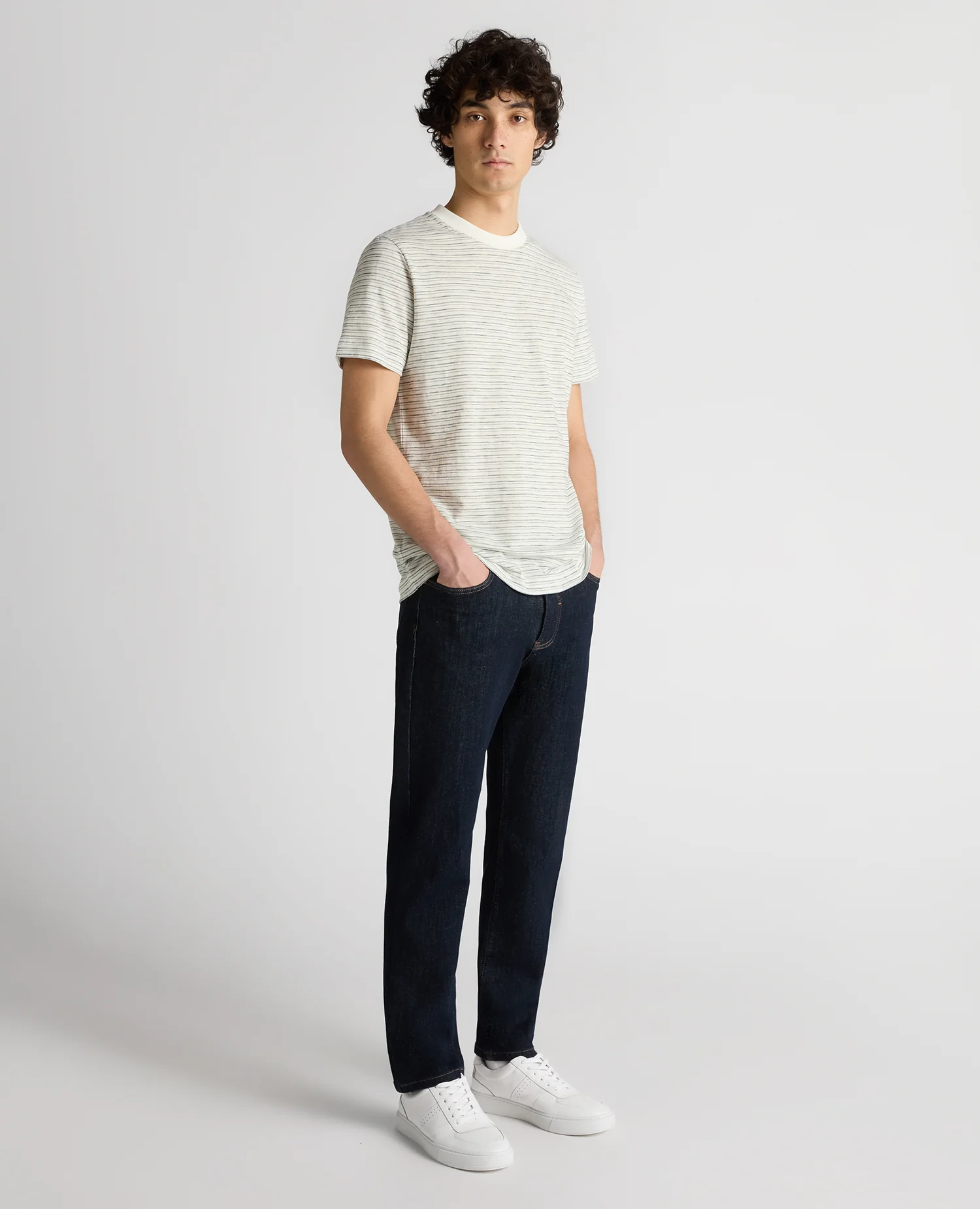 Relaxed Fit Cotton Stripe T-Shirt - Image 2