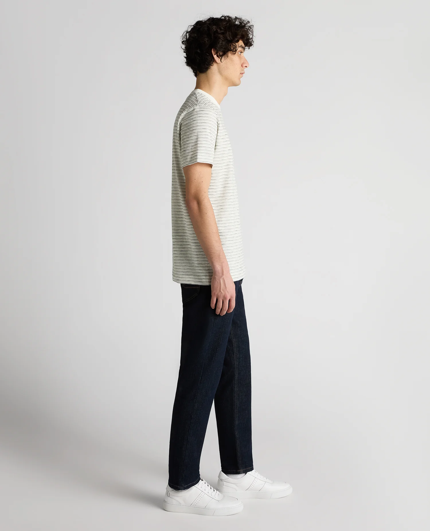 Relaxed Fit Cotton Stripe T-Shirt - Image 4