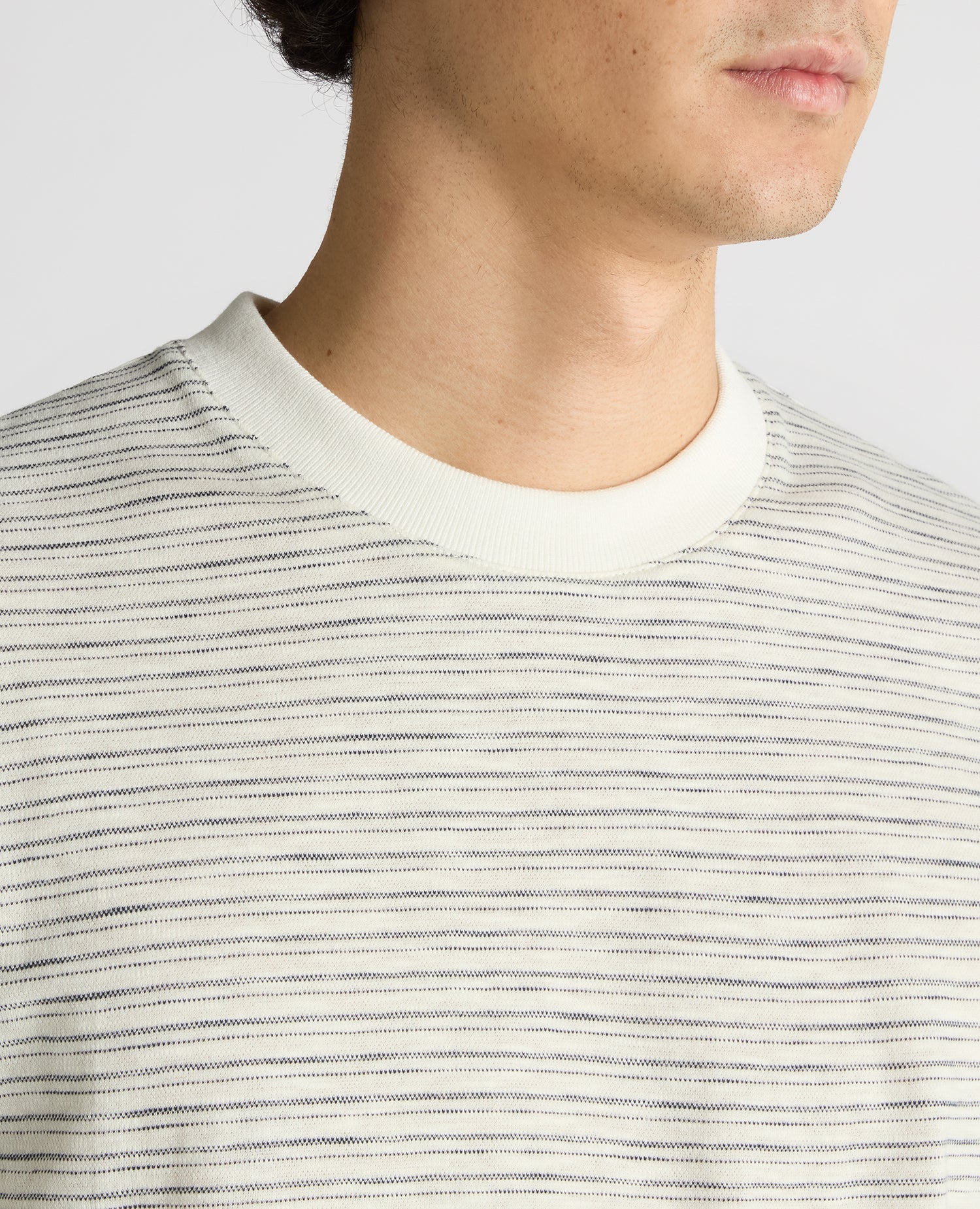 Relaxed Fit Cotton Stripe T-Shirt - Image 5