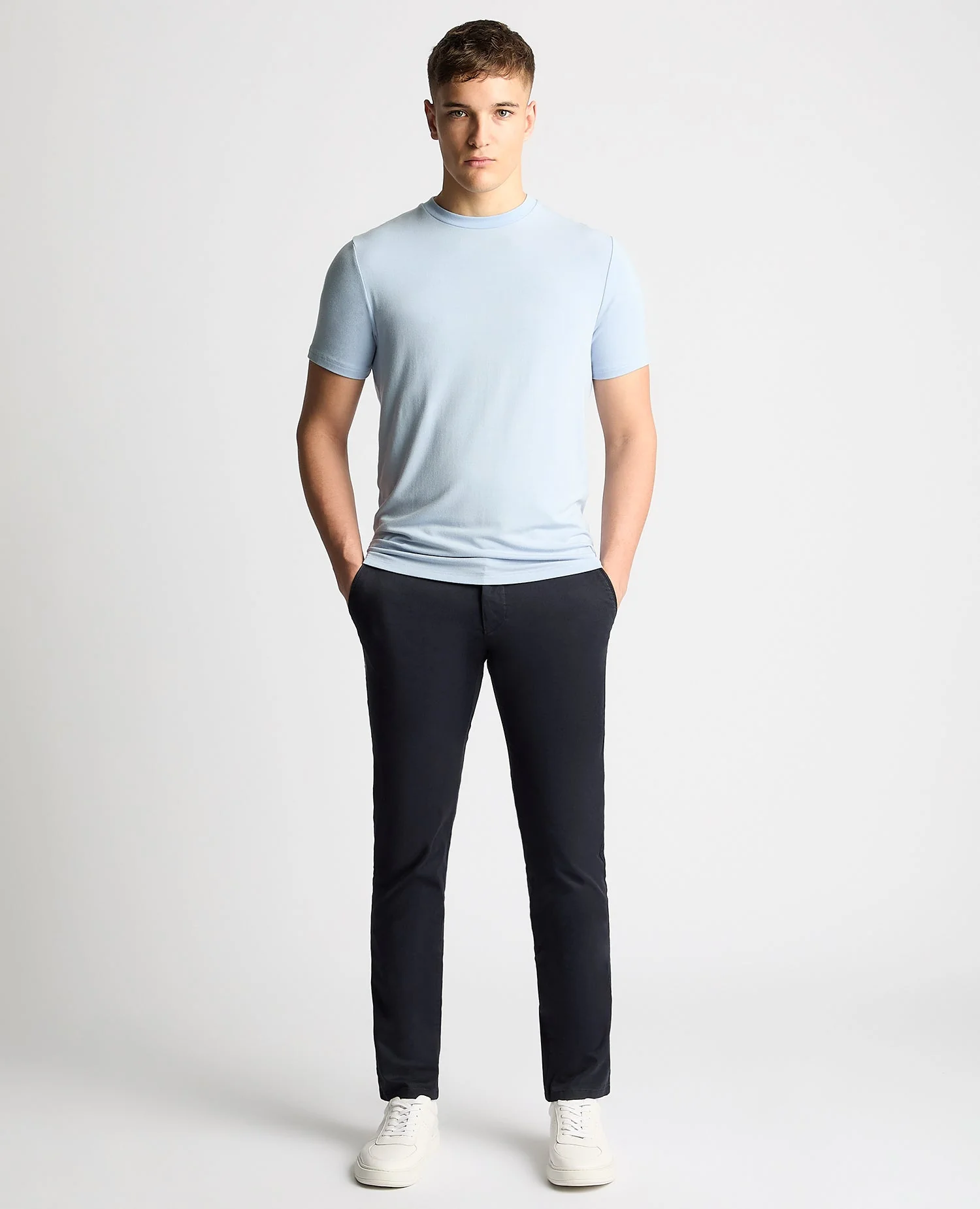 Relaxed Fit Crew Neck Tencel T-Shirt - Image 2