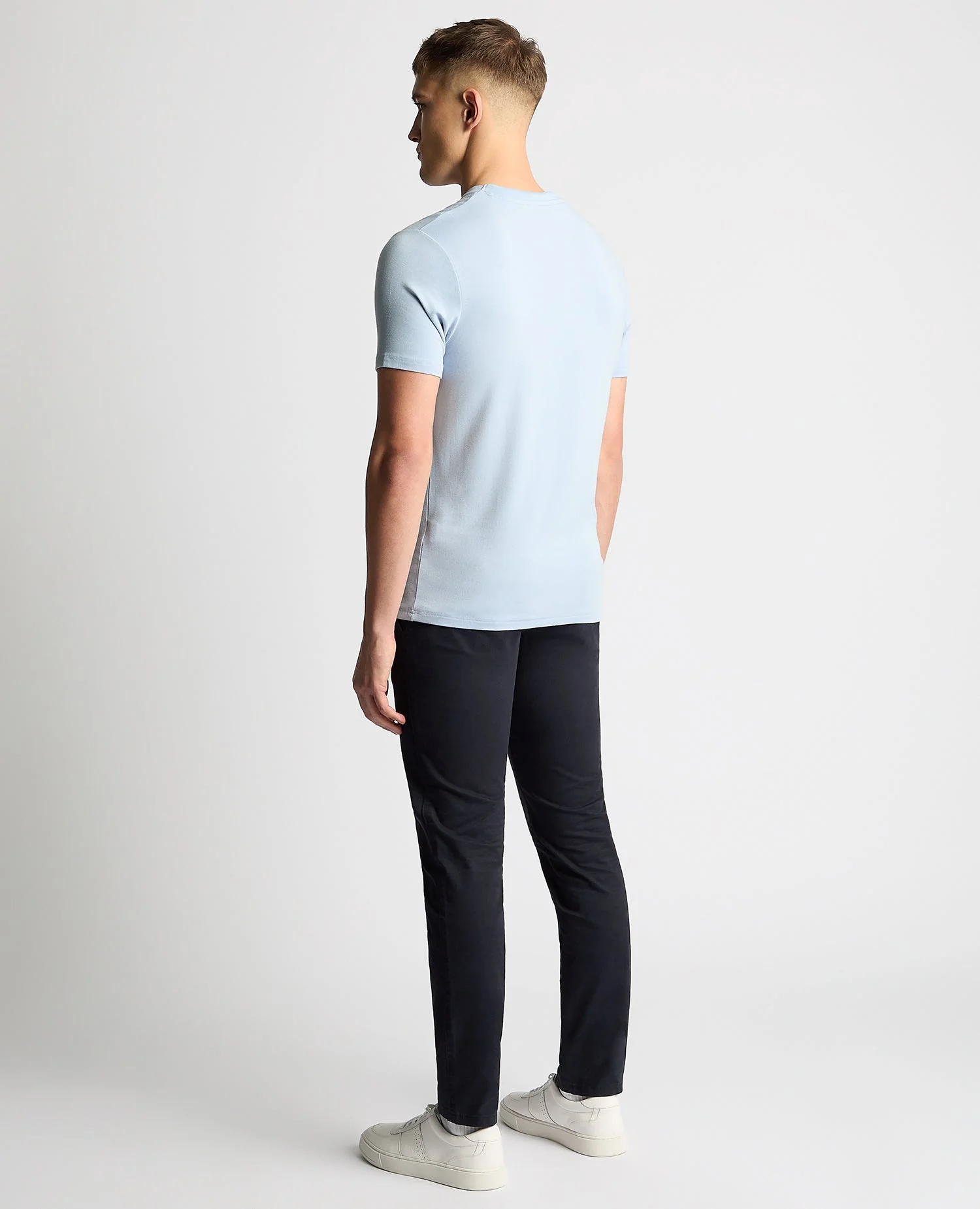 Relaxed Fit Crew Neck Tencel T-Shirt - Image 3